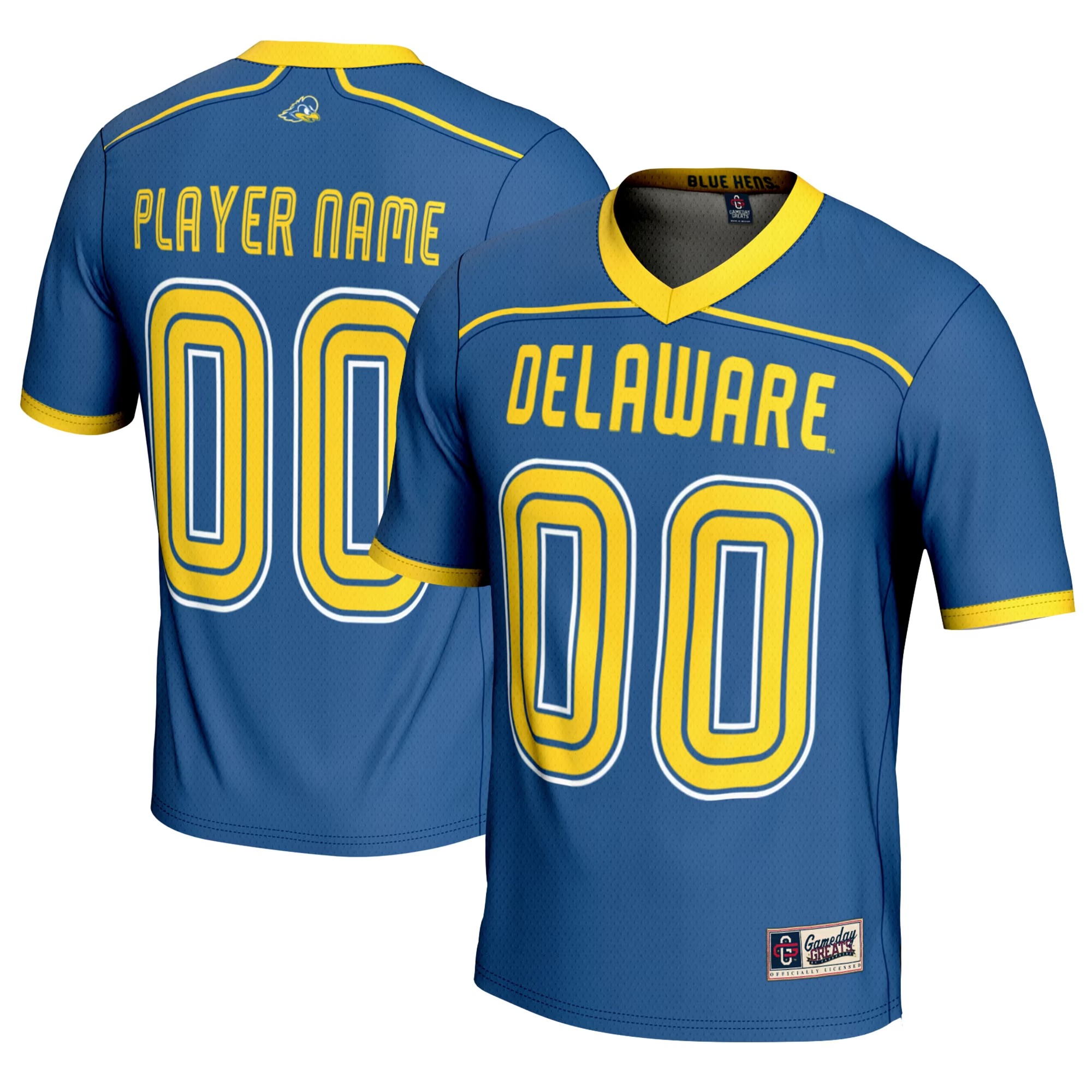 Hunk Wear - Delaware Fightin' Blue Hens GameDay Greats Youth NIL Pick-A-Player Men's Lacrosse Lightweight Jersey - Royal
