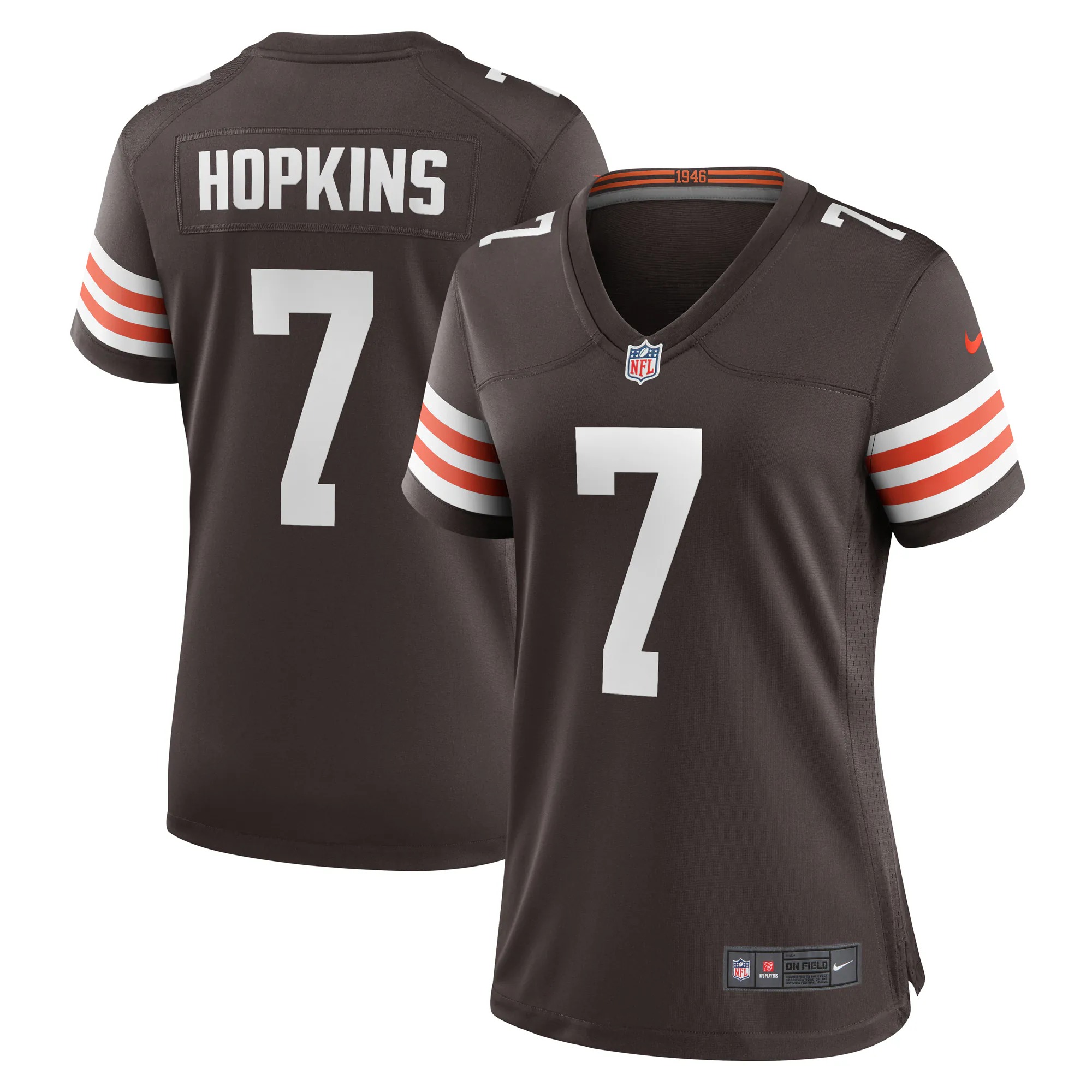Hunk Wear - Dustin Hopkins Cleveland Browns Nike Women's Team Game Jersey - Brown