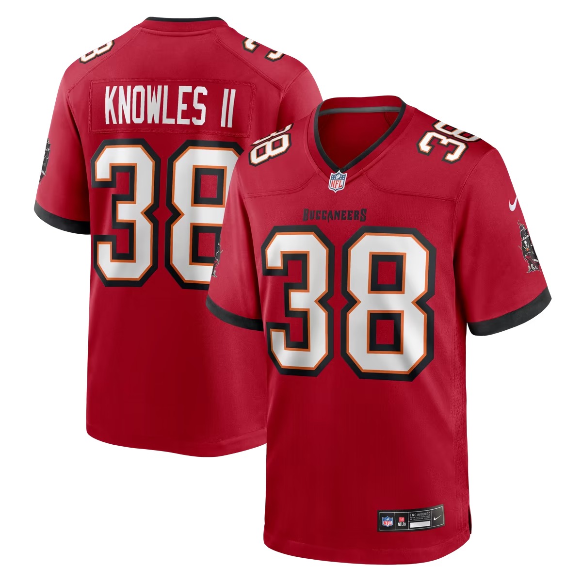 Hunk Wear - Kevin Knowles II Tampa Bay Buccaneers Nike Team Game Jersey - Red