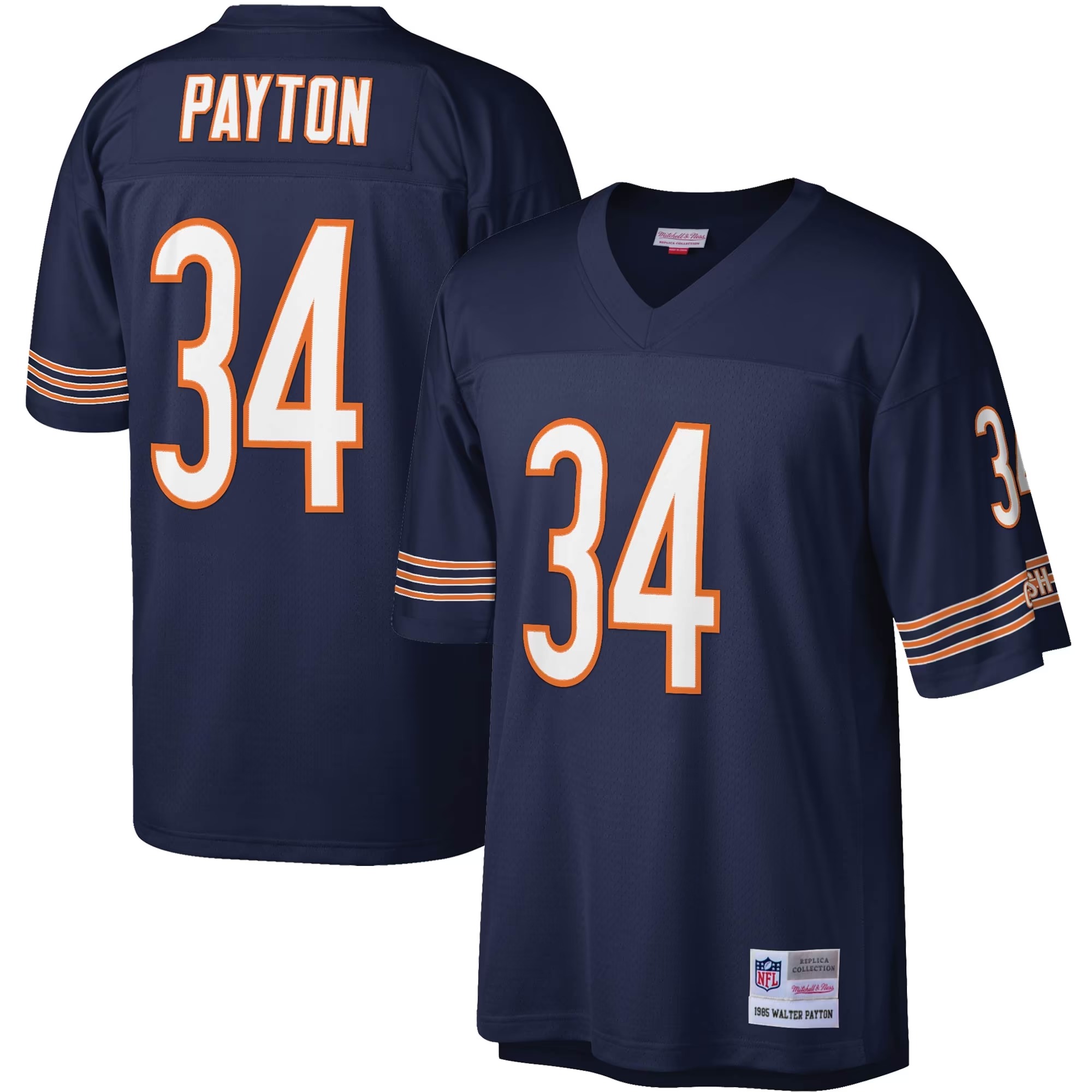 Hunk Wear - Walter Payton Chicago Bears Mitchell & Ness Legacy Replica Jersey - Navy