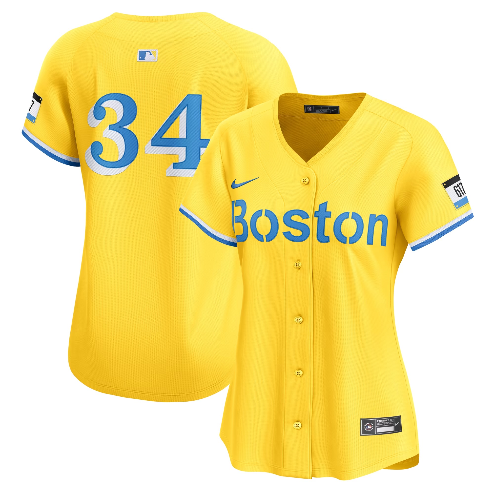 Hunk Wear - David Ortiz Boston Red Sox Nike Women's City Connect Limited Jersey - Gold