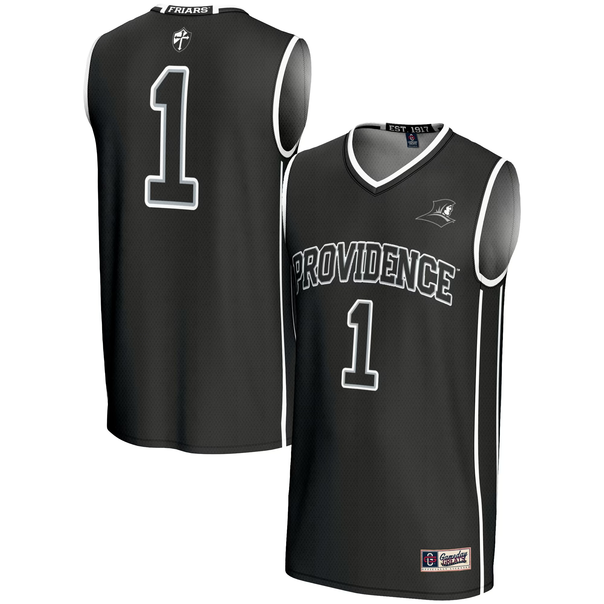 Hunk Wear - #1 Providence Friars GameDay Greats Youth Lightweight Basketball Jersey - Black