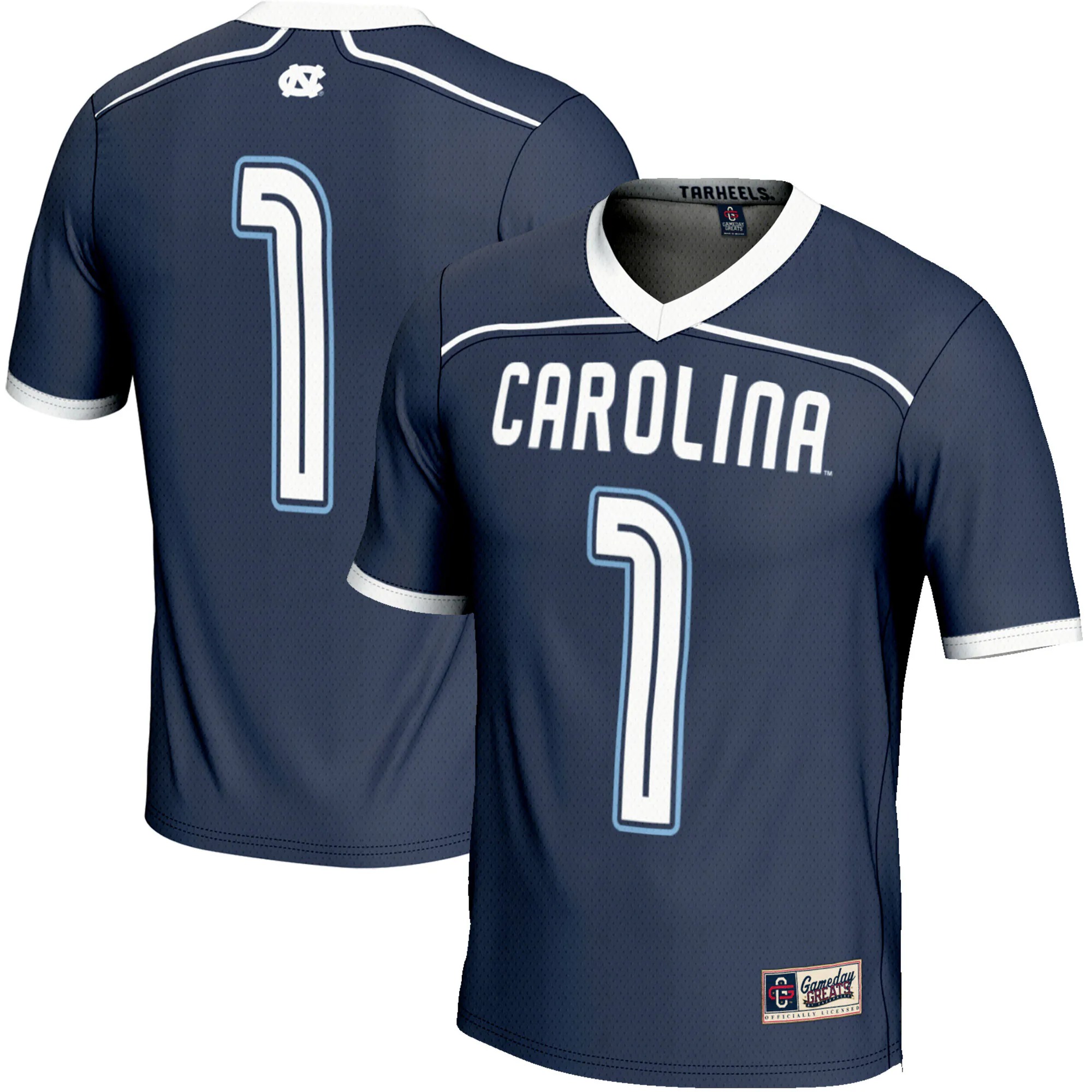 Hunk Wear - #1 North Carolina Tar Heels GameDay Greats Lightweight Men's Lacrosse Jersey - Navy