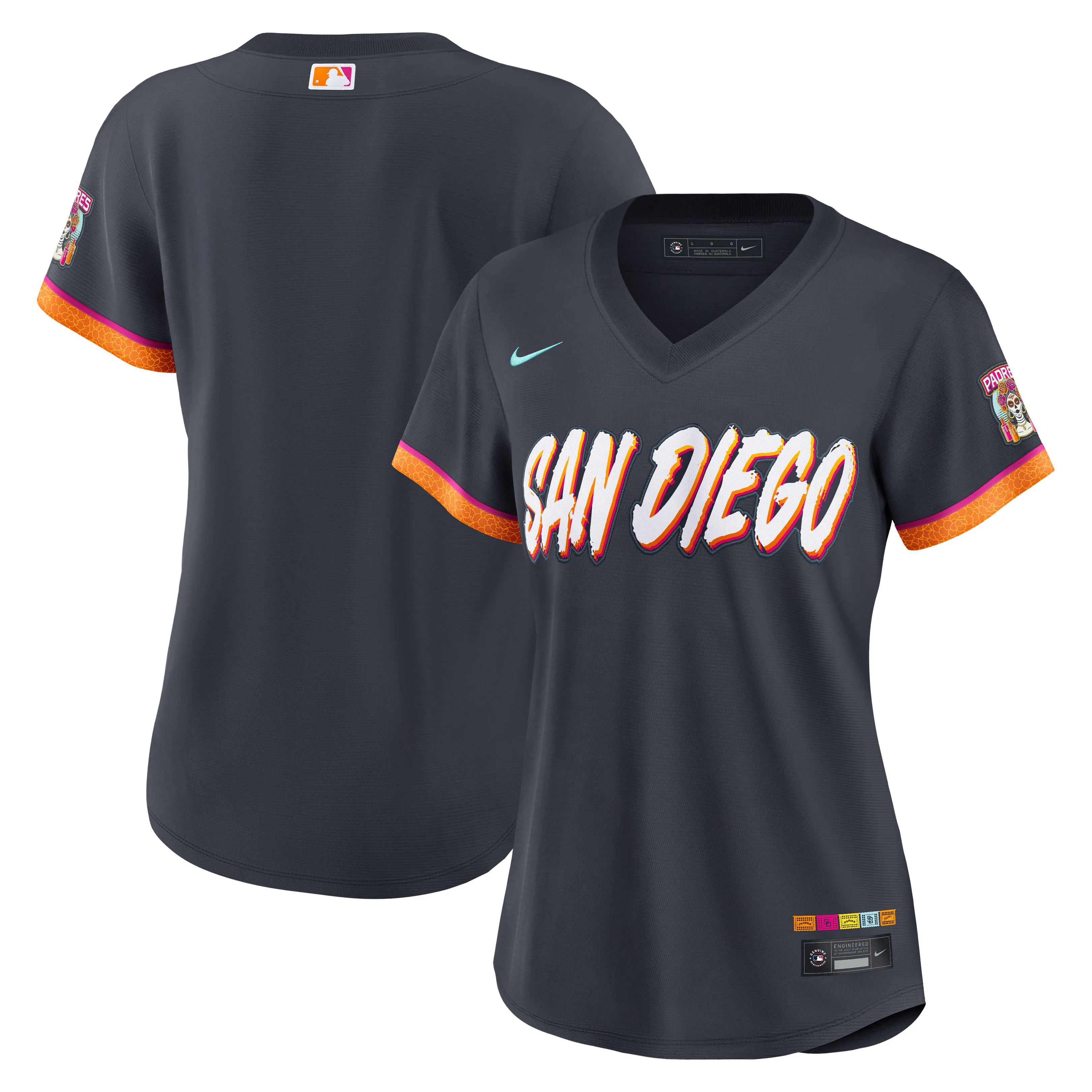Hunk Wear - San Diego Padres Nike Women's 2026 City Connect Stadium Jersey - Obsidian
