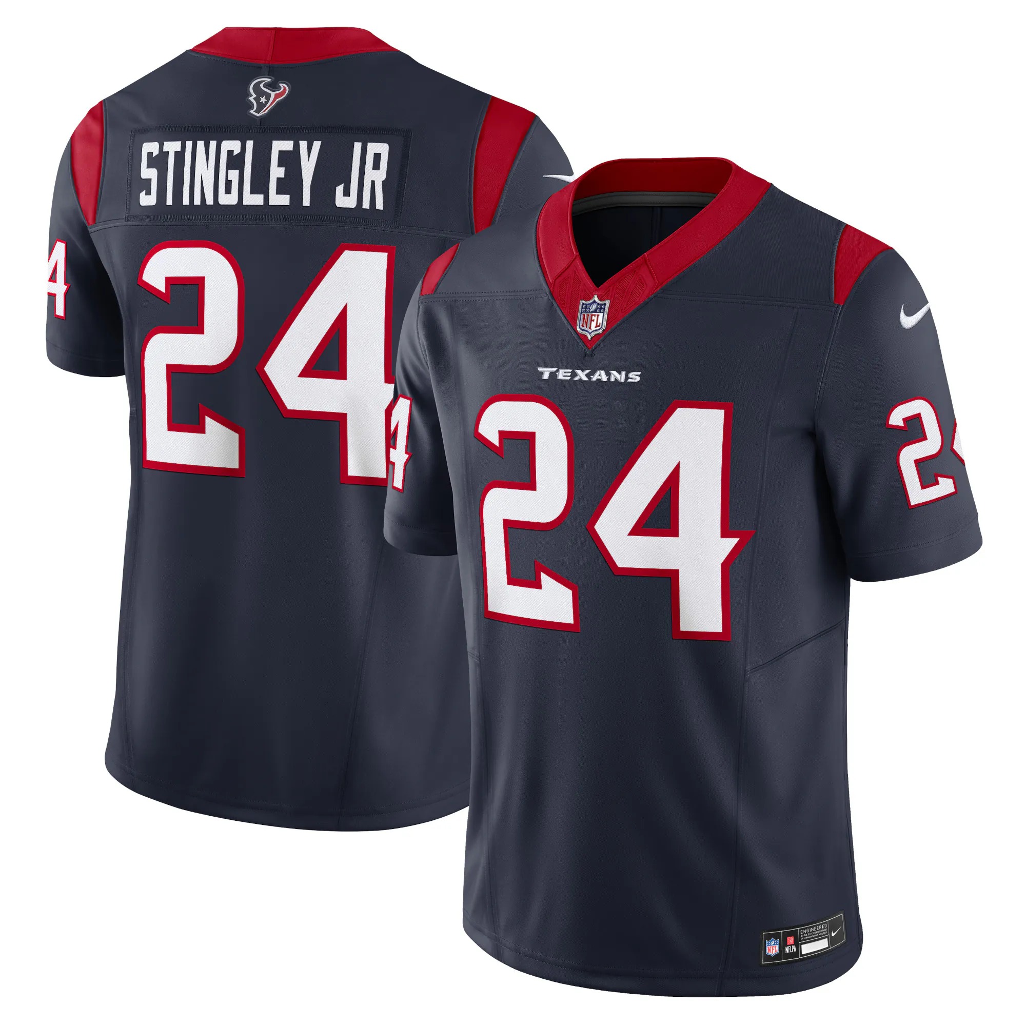 Hunk Wear - Derek Stingley Jr. Houston Texans Nike Vapor F.U.S.E. Limited Jersey - Navy