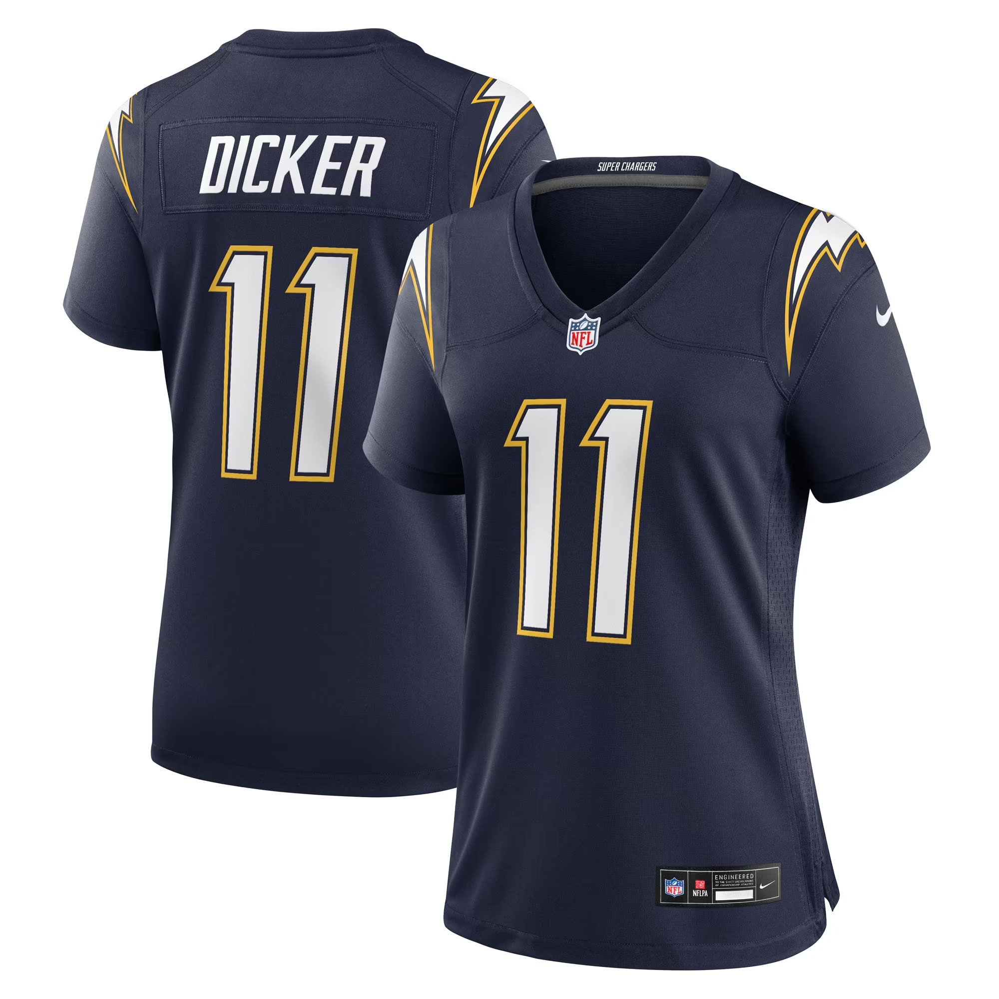 Hunk Wear - Cameron Dicker Los Angeles Chargers Nike Women's Alternate Game Jersey - Navy