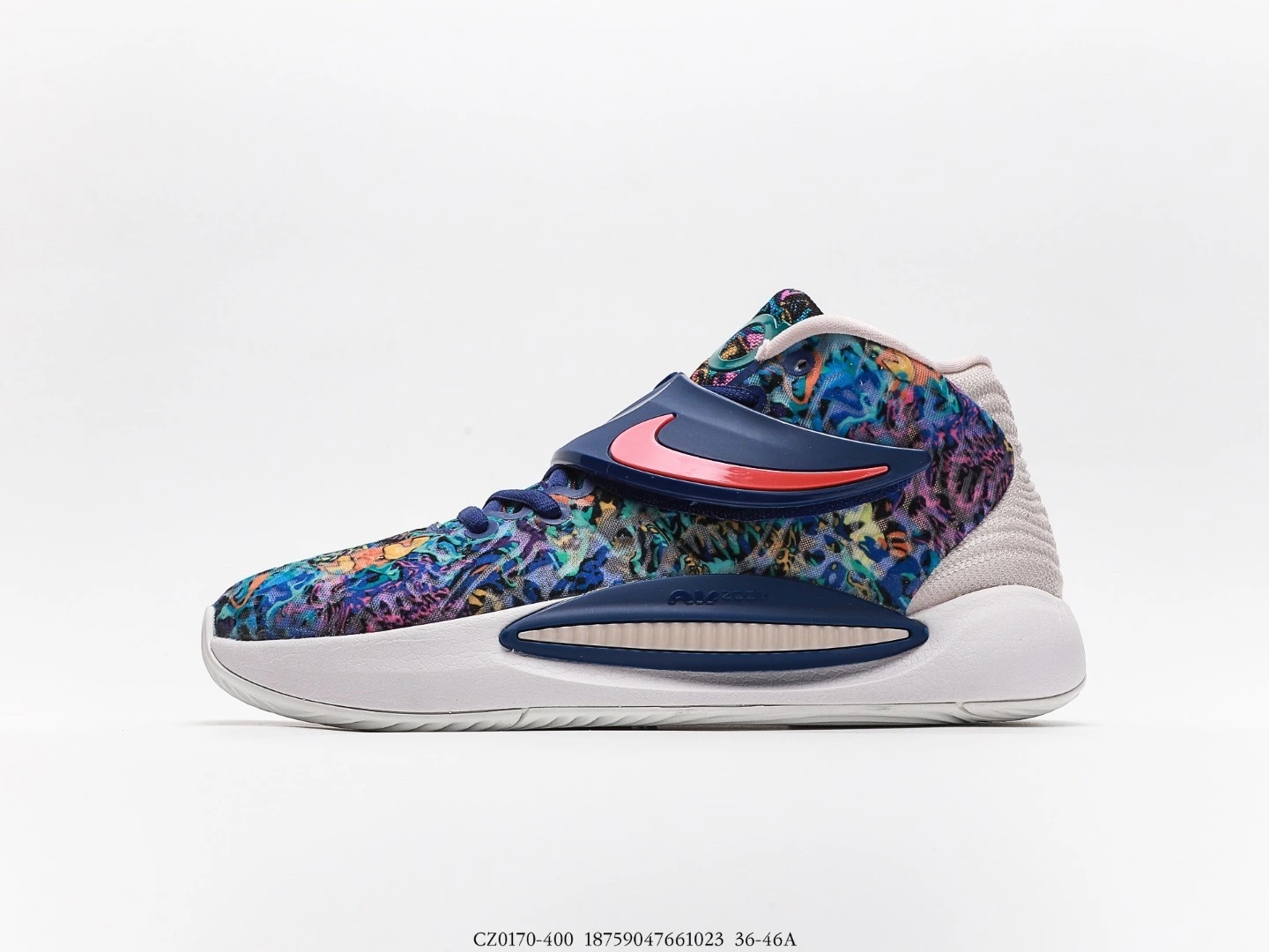 Nike KD Basketball Shoes Multi-Colour Textile Graphic CZ0170-400