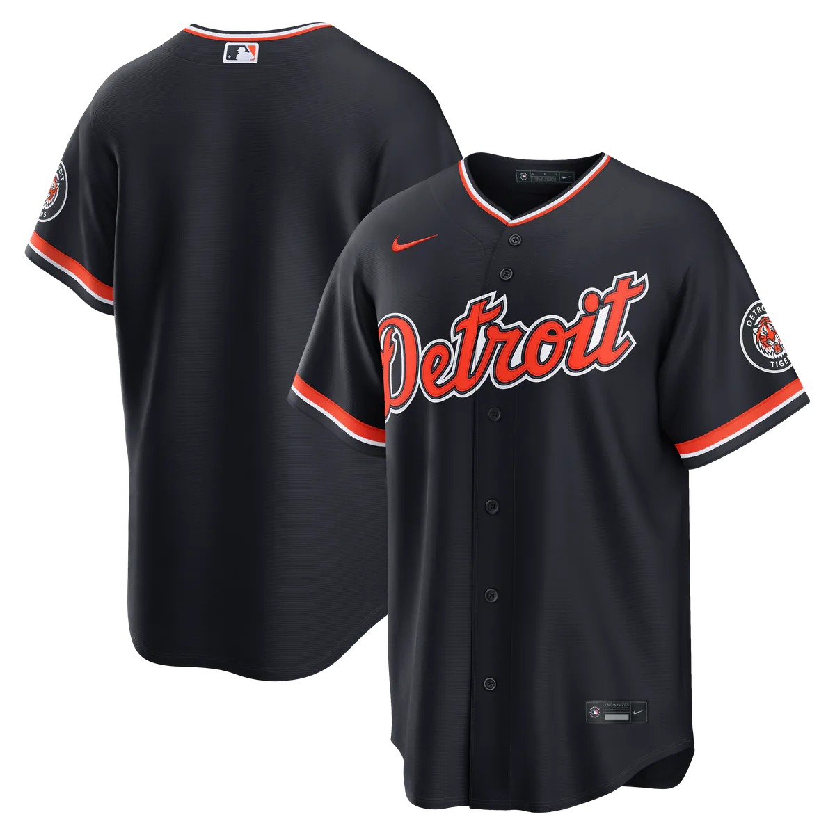 Hunk Wear - Detroit Tigers Nike Alternate Stadium Jersey - Navy