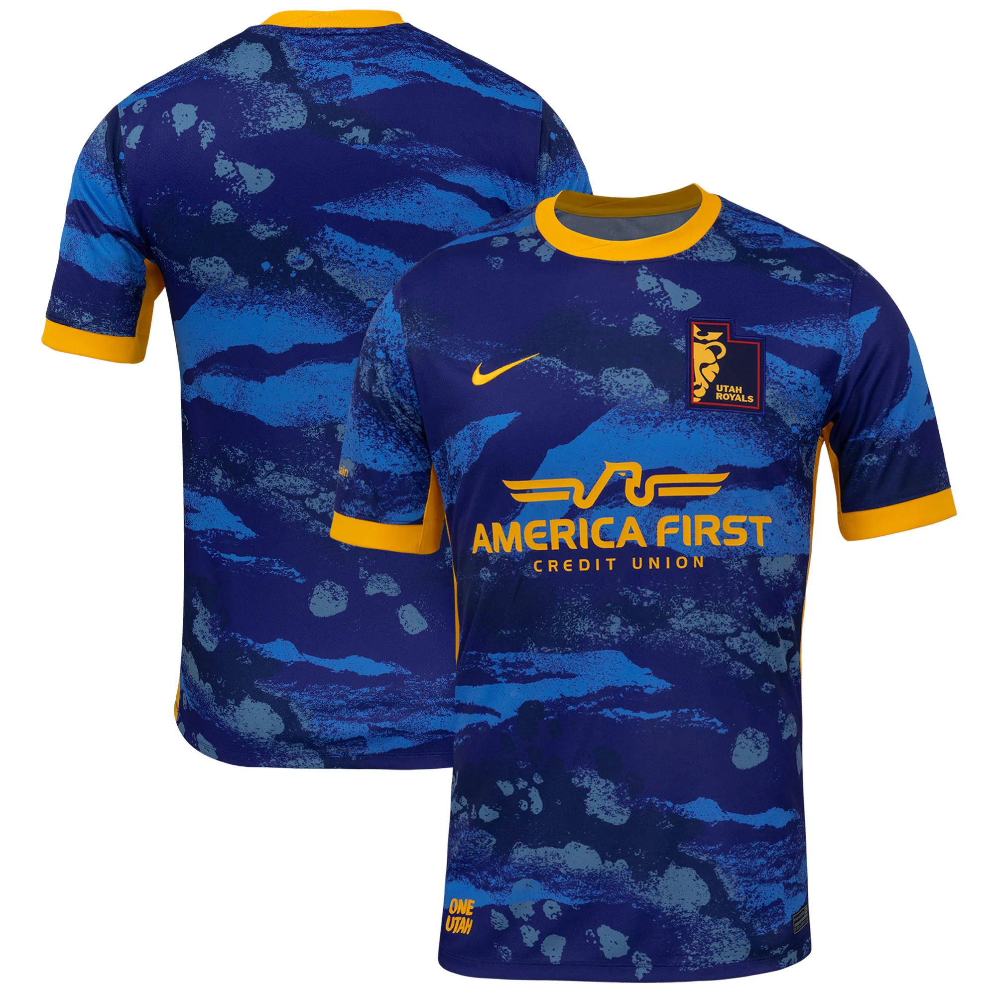Hunk Wear - Utah Royals Nike 2025 Great Salt Lake Kit Stadium Replica Jersey - Navy
