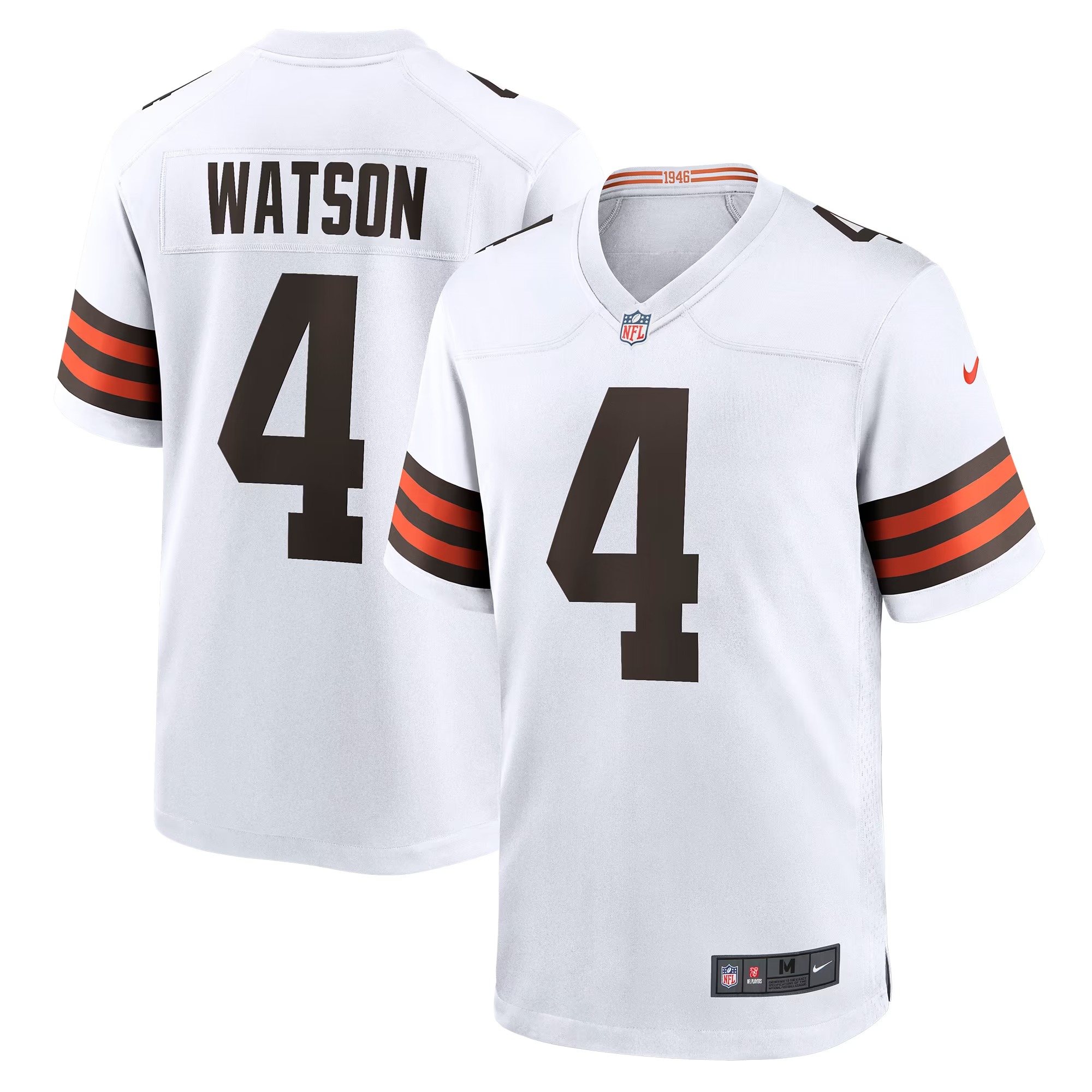 Hunk Wear - Deshaun Watson Cleveland Browns Nike Game Jersey - White