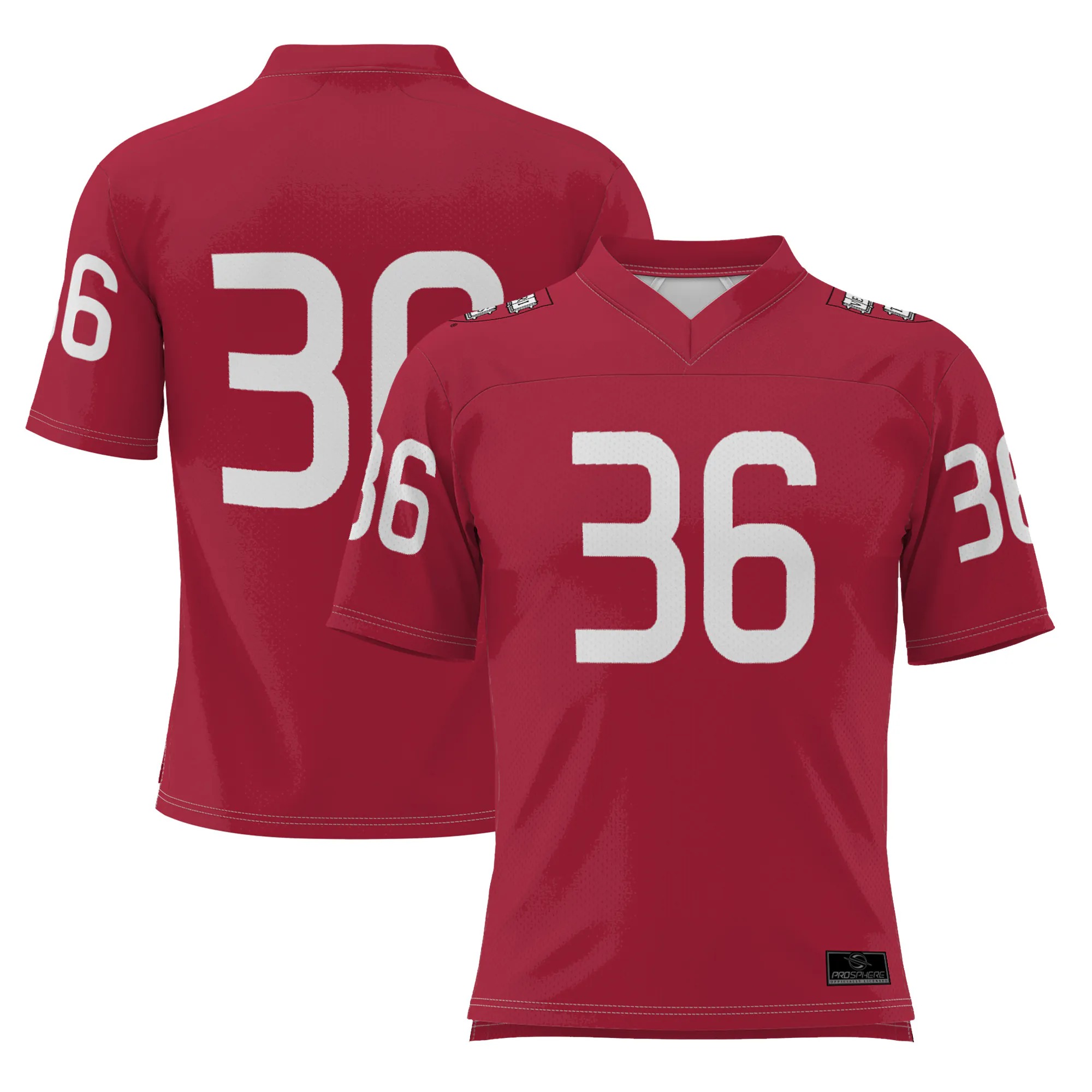 Hunk Wear - #36 Harvard Crimson GameDay Greats Youth Football Jersey - Crimson