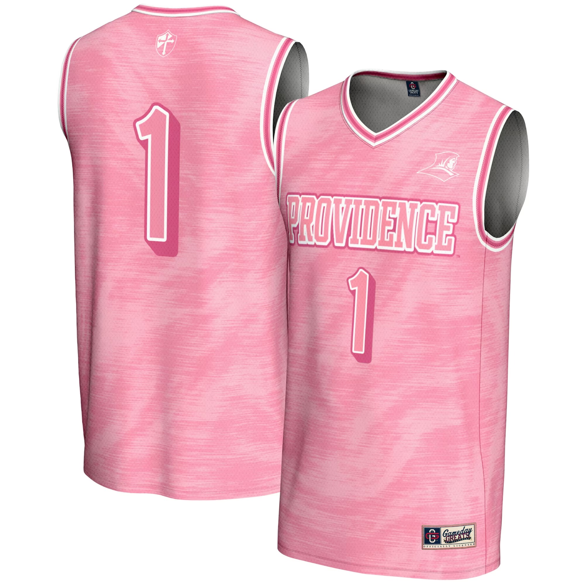 Hunk Wear - #1 Providence Friars GameDay Greats Youth Lightweight Basketball Fashion Jersey - Pink