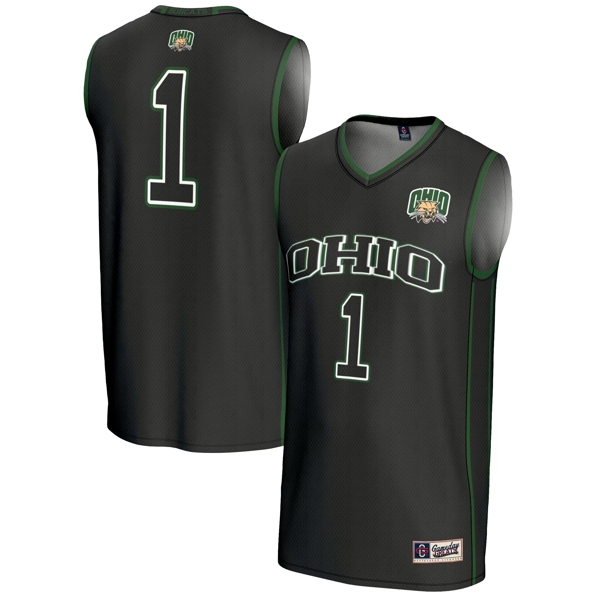 Hunk Wear - #1 Ohio Bobcats GameDay Greats Lightweight Basketball Jersey - Black