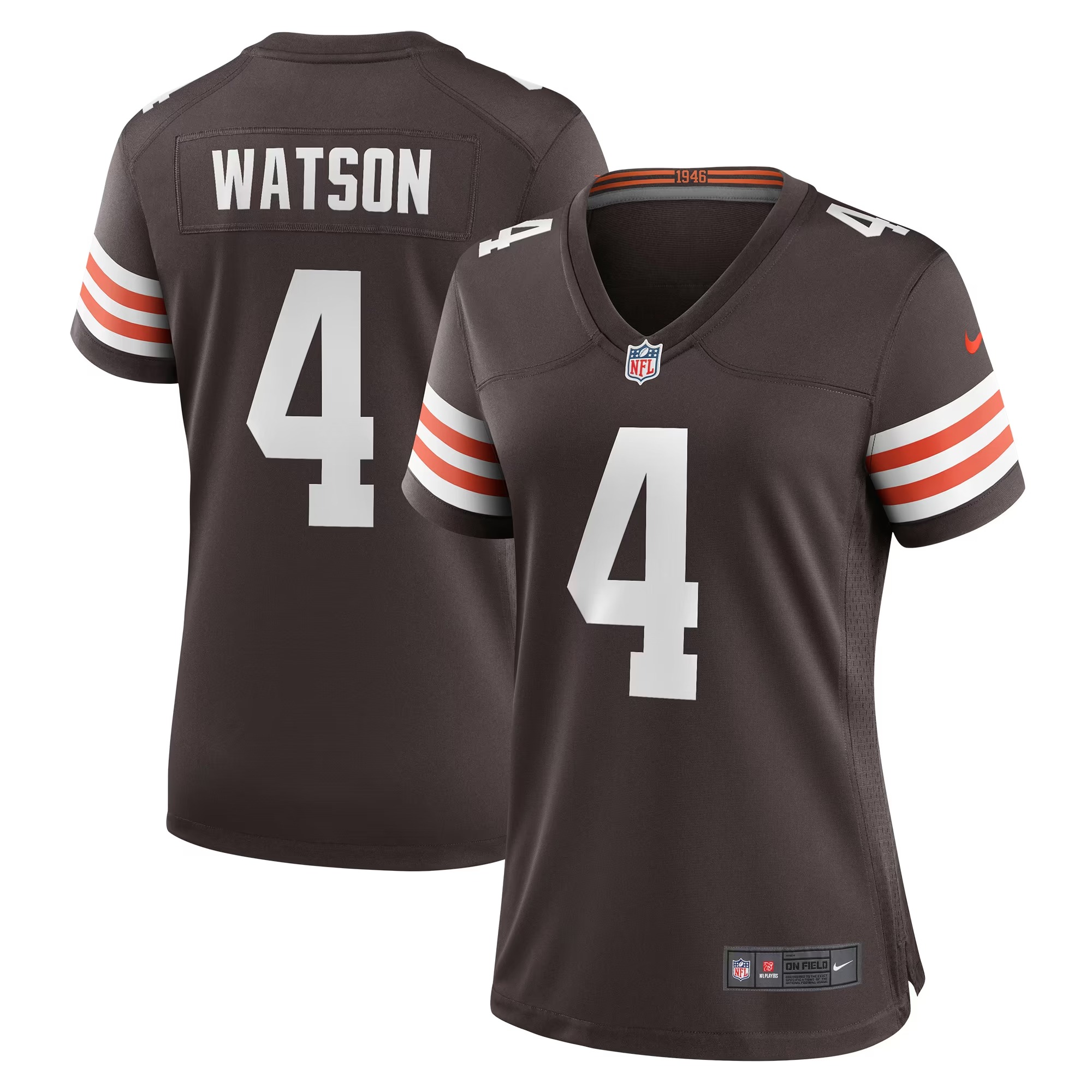 Hunk Wear - Deshaun Watson Cleveland Browns Nike Women's Player Jersey - Brown
