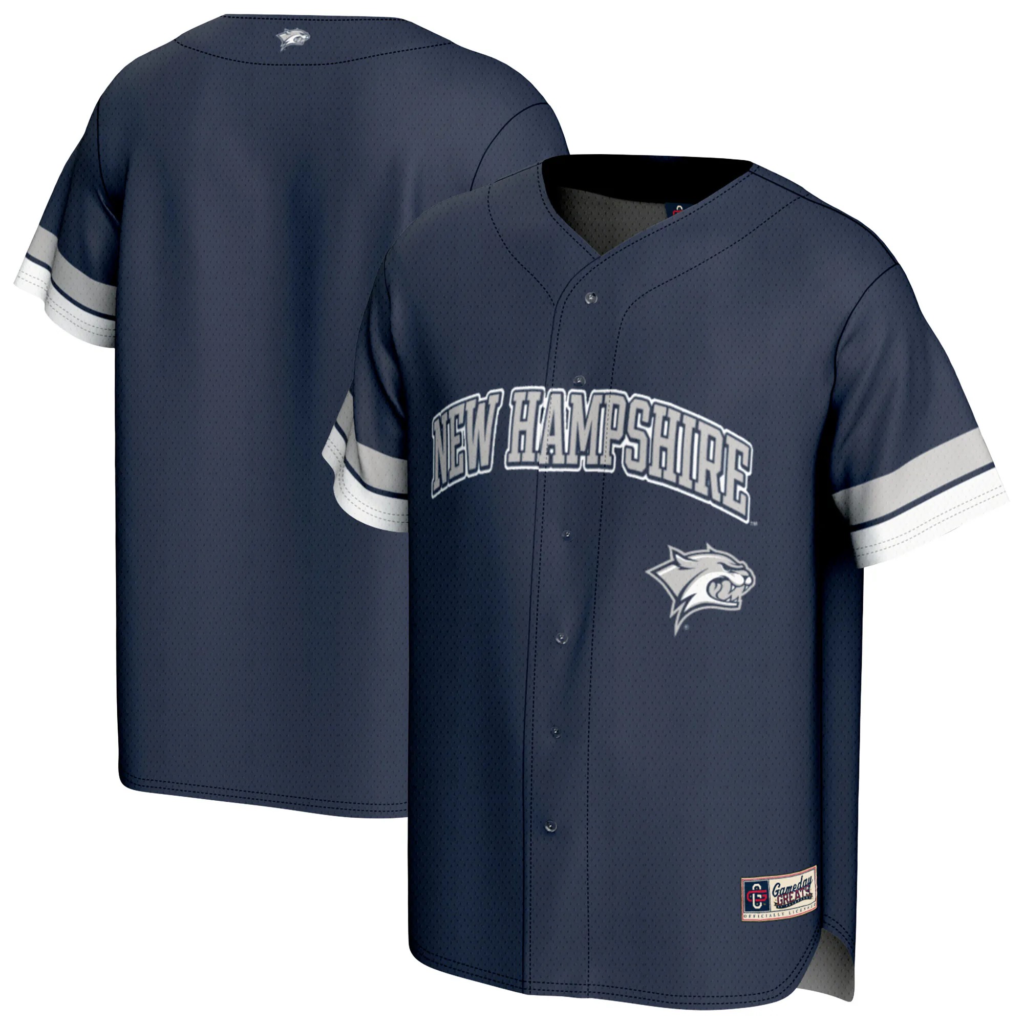 Hunk Wear - New Hampshire Wildcats GameDay Greats Youth Spirit Baseball Jersey - Navy