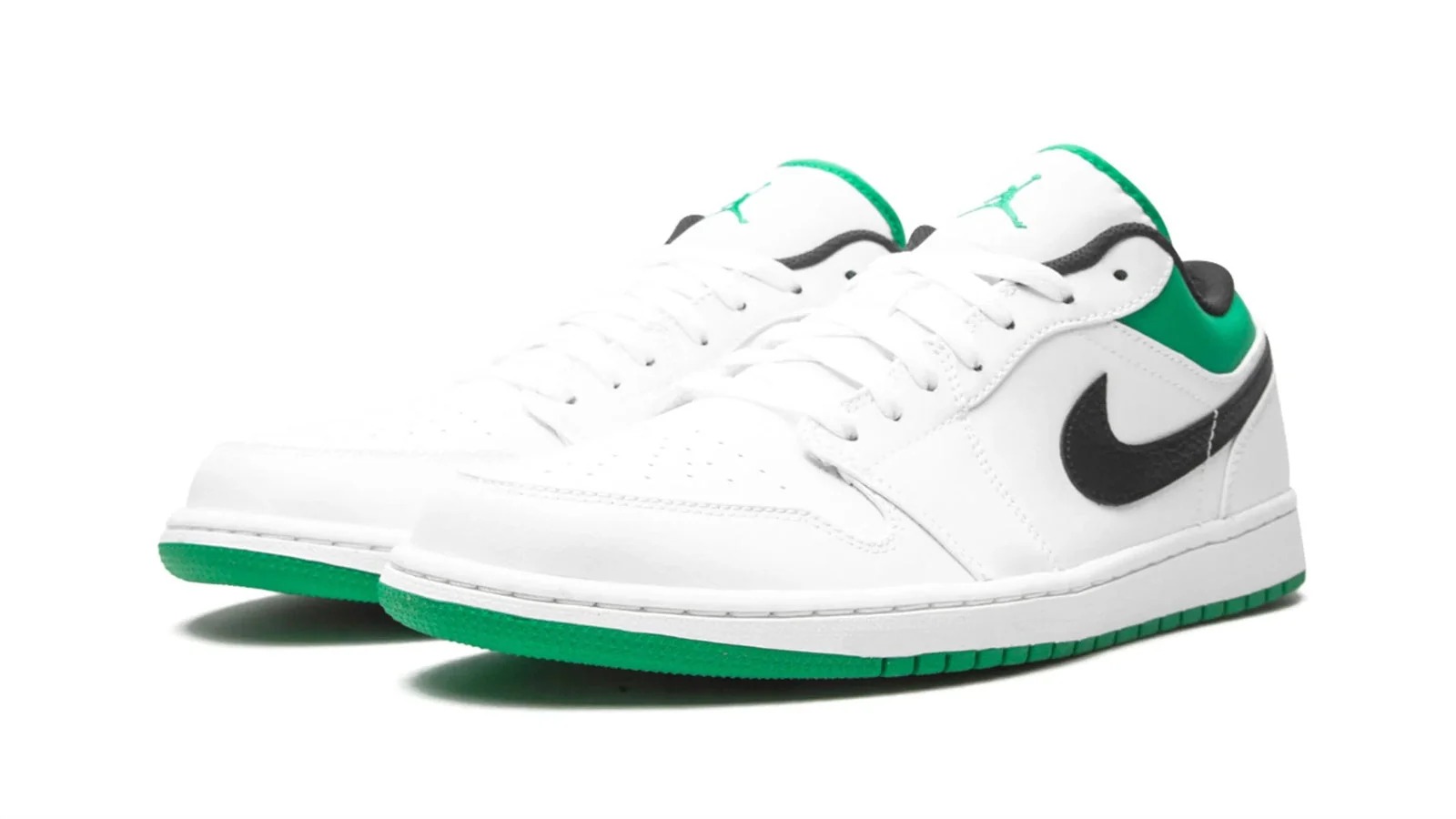 Air Jordan 1 Low _White _ Lucky Green_