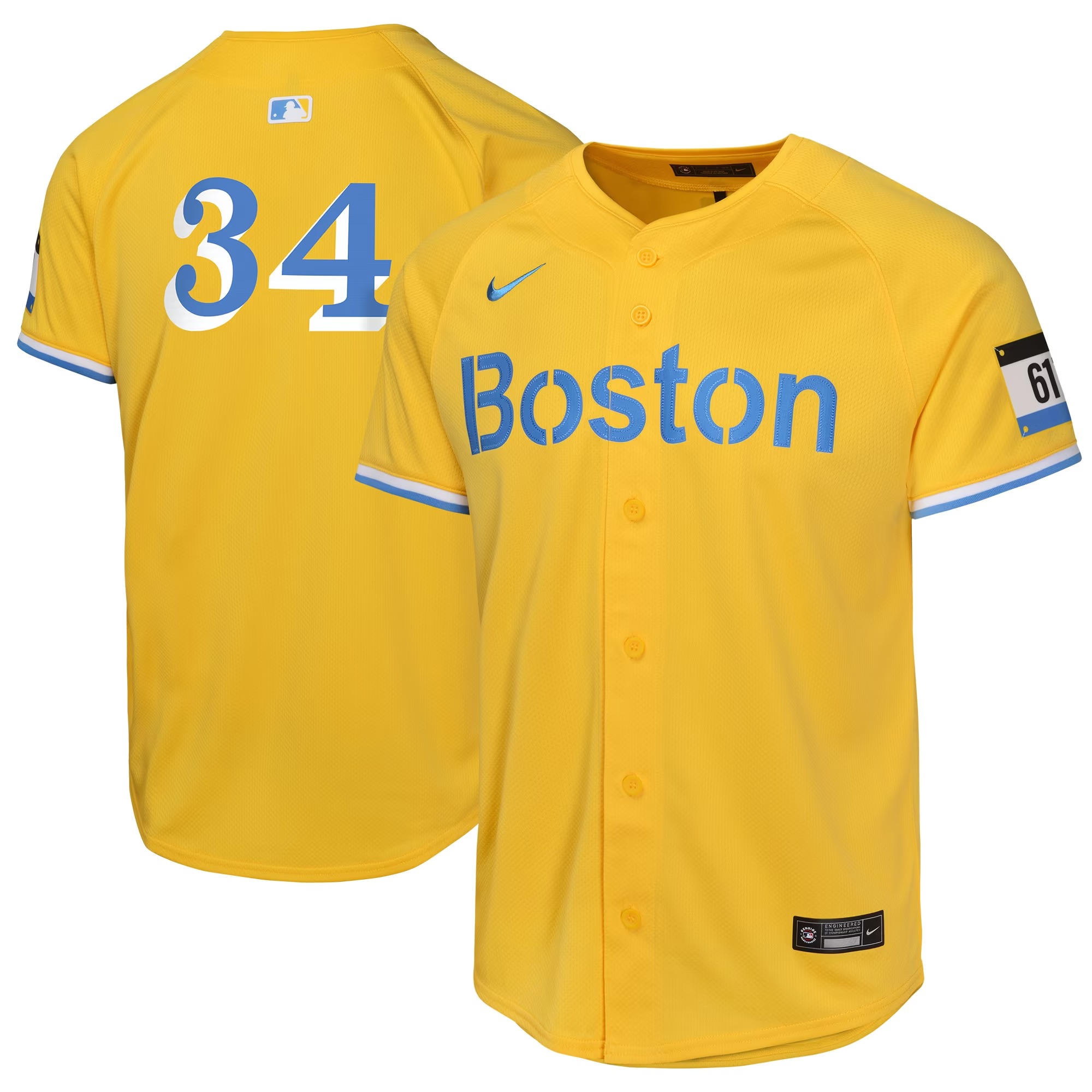 Hunk Wear - David Ortiz Boston Red Sox Nike Youth City Connect Limited Player Jersey - Gold