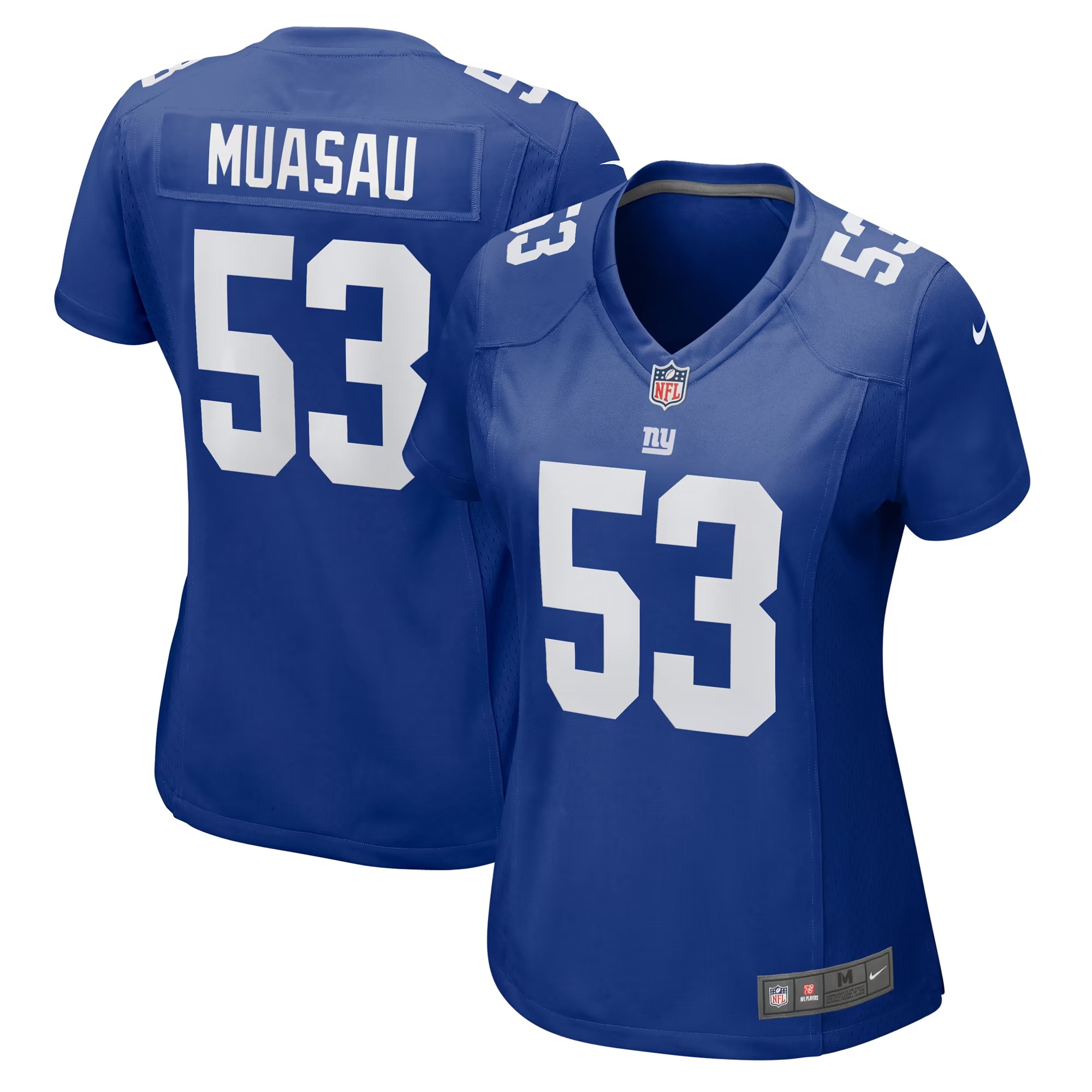 Hunk Wear - Darius Muasau New York Giants Nike Women's Game Jersey - Royal