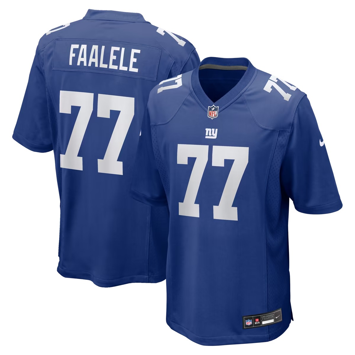Hunk Wear - Daniel Faalele New York Giants Nike Team Game Jersey - Royal