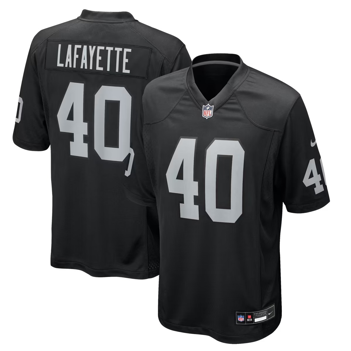 Hunk Wear - Devin Lafayette Las Vegas Raiders Nike Team Game Jersey - Black