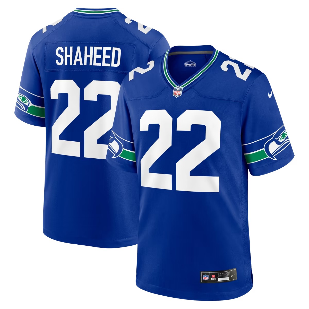 Hunk Wear - Rashid Shaheed Seattle Seahawks Nike Alternate Game Jersey - Royal