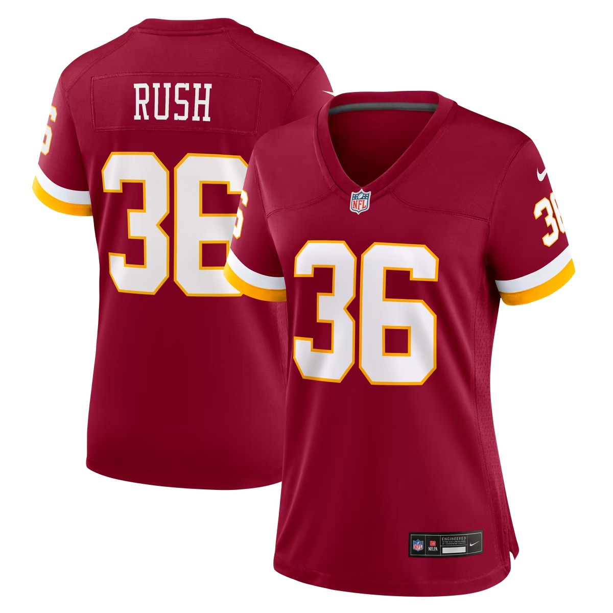 Hunk Wear - Darius Rush Washington Commanders Nike Women's Team Game Jersey - Burgundy