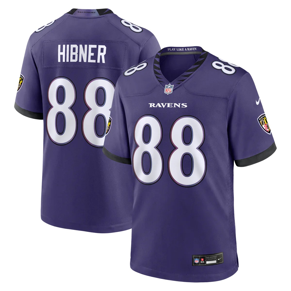 Hunk Wear - Matthew Hibner Baltimore Ravens Nike Team Game Jersey - Purple