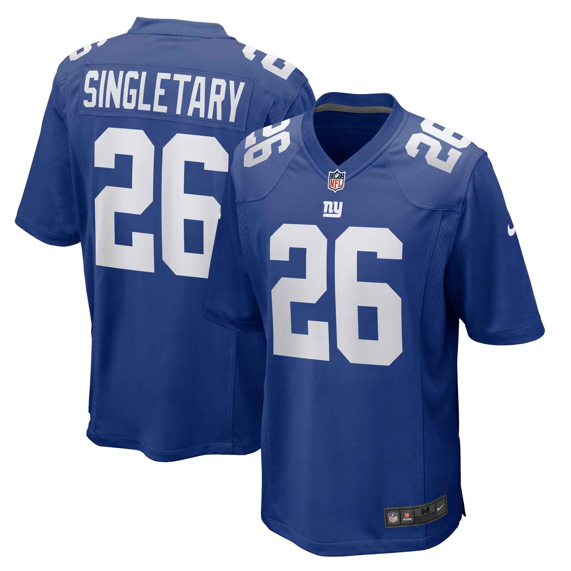 Hunk Wear - Devin Singletary New York Giants Nike Team Game Jersey - Royal