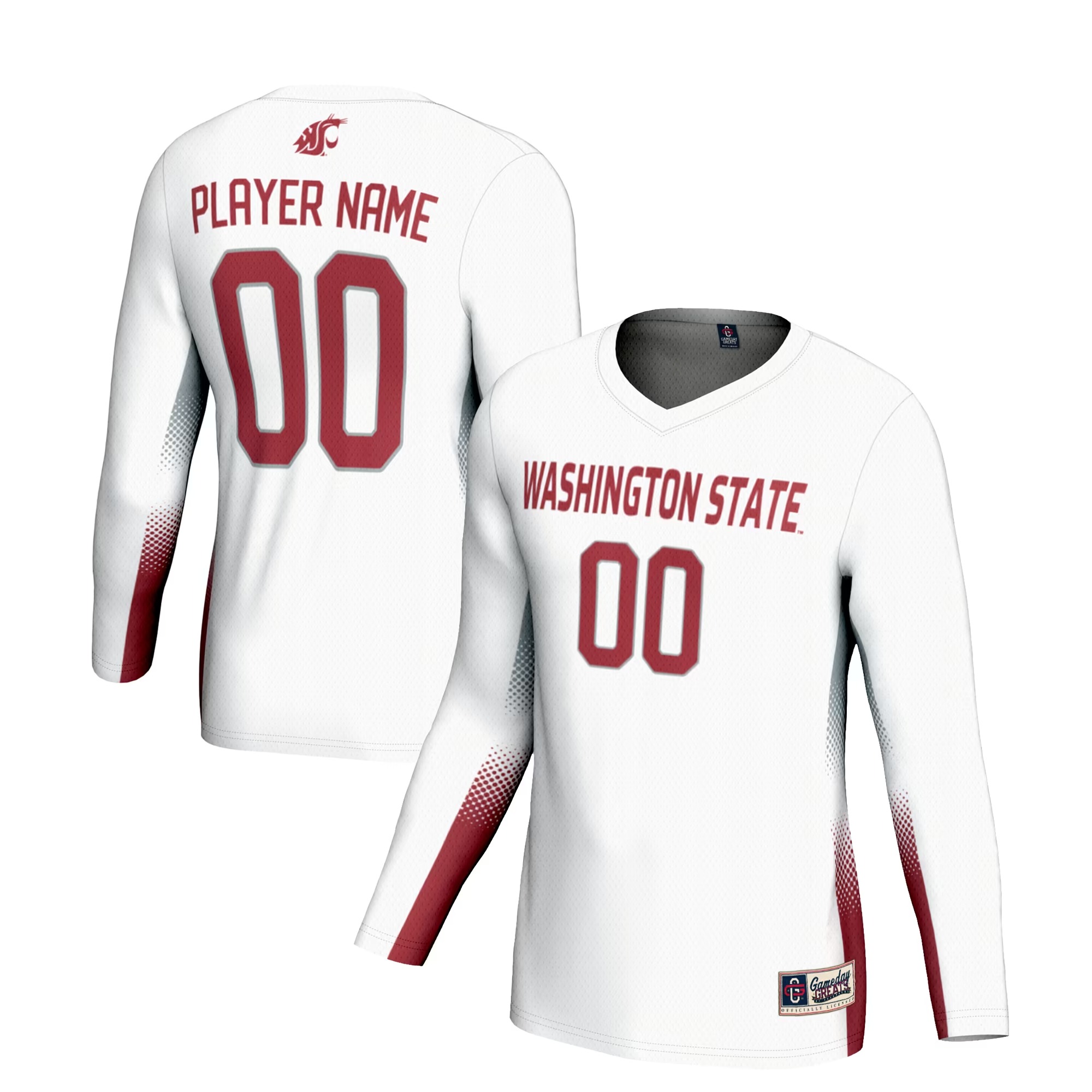 Hunk Wear - Washington State Cougars GameDay Greats Youth Lightweight NIL Women's Volleyball Jersey - White