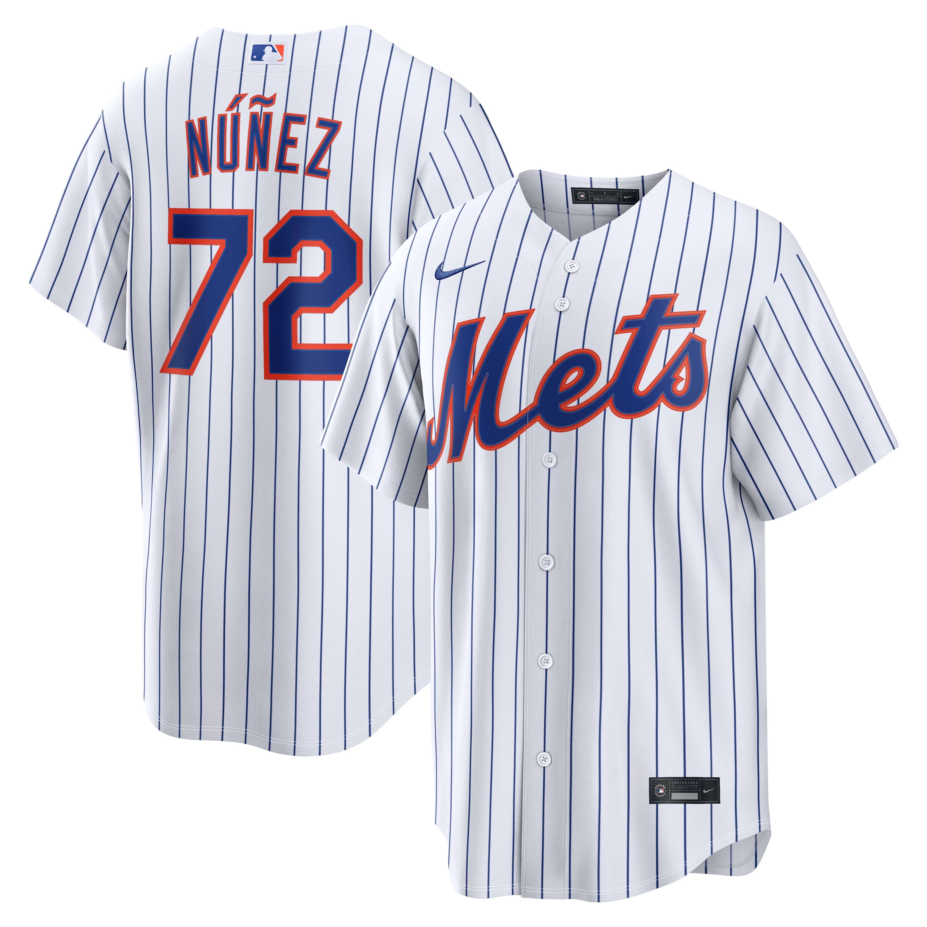 Hunk Wear - Dedniel NÃºÃ±ez New York Mets Nike Home Replica Jersey - White