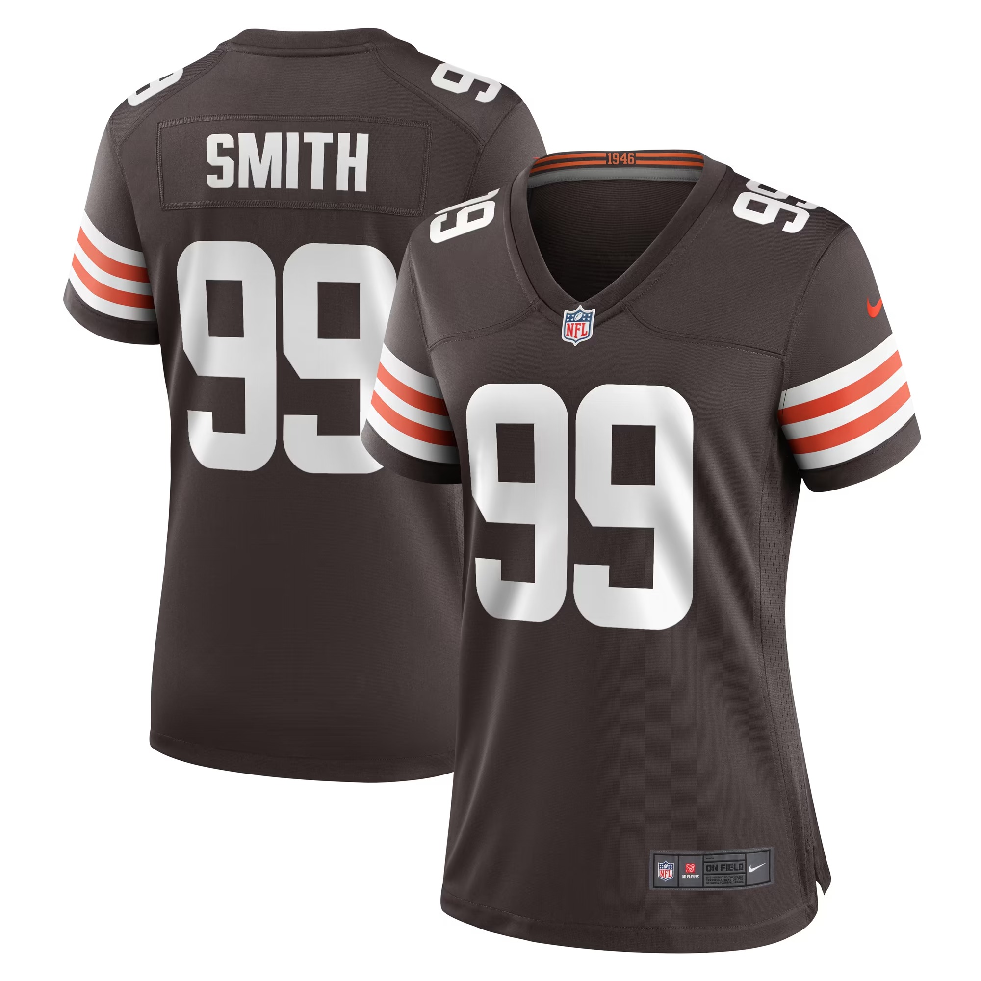 Hunk Wear - Za'Darius Smith Cleveland Browns Nike Women's Team Game Jersey - Brown