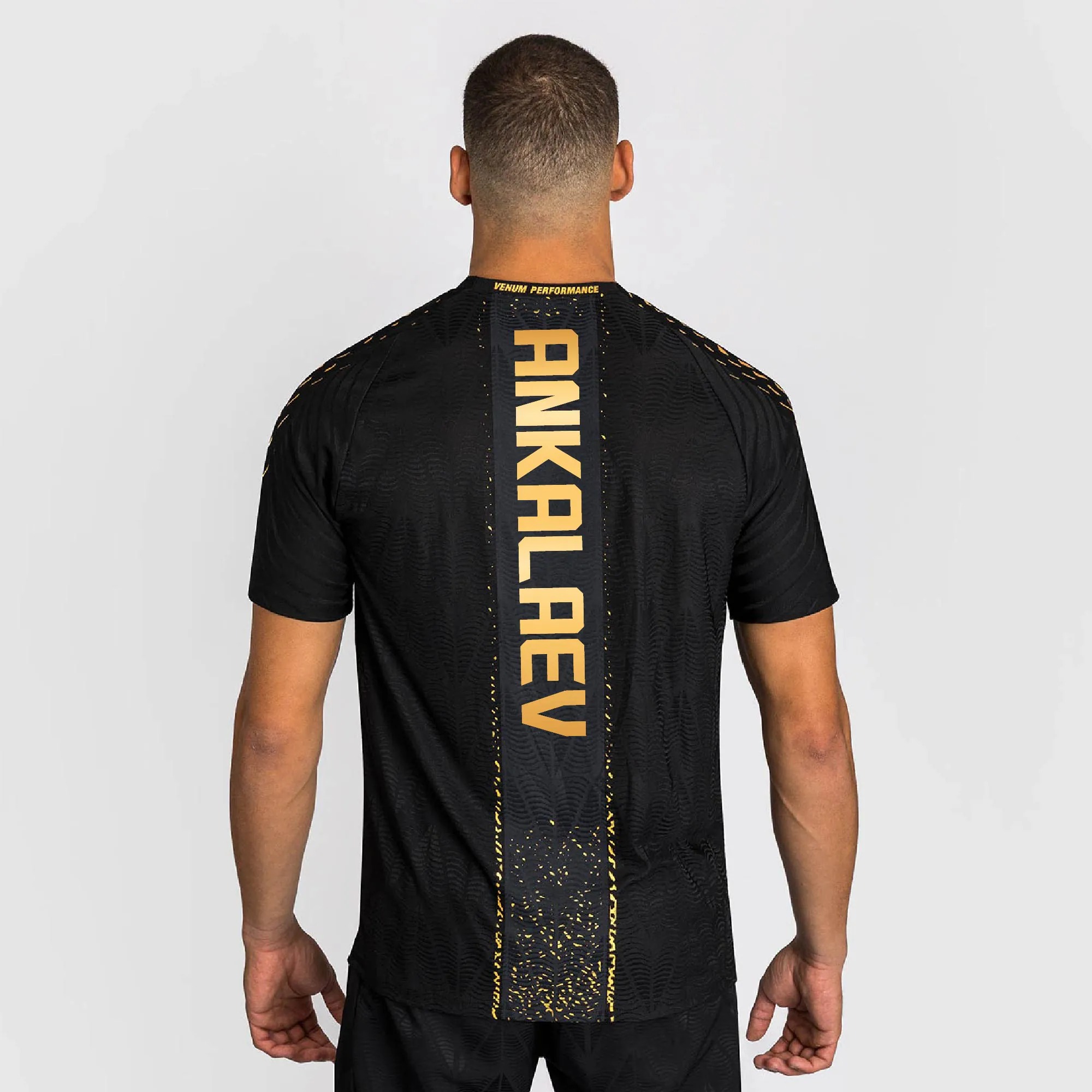 Hunk Wear - Magomed Ankalaev UFC Zenith by Venum Authentic Fight Night Champion Walkout Jersey - Black_Gold