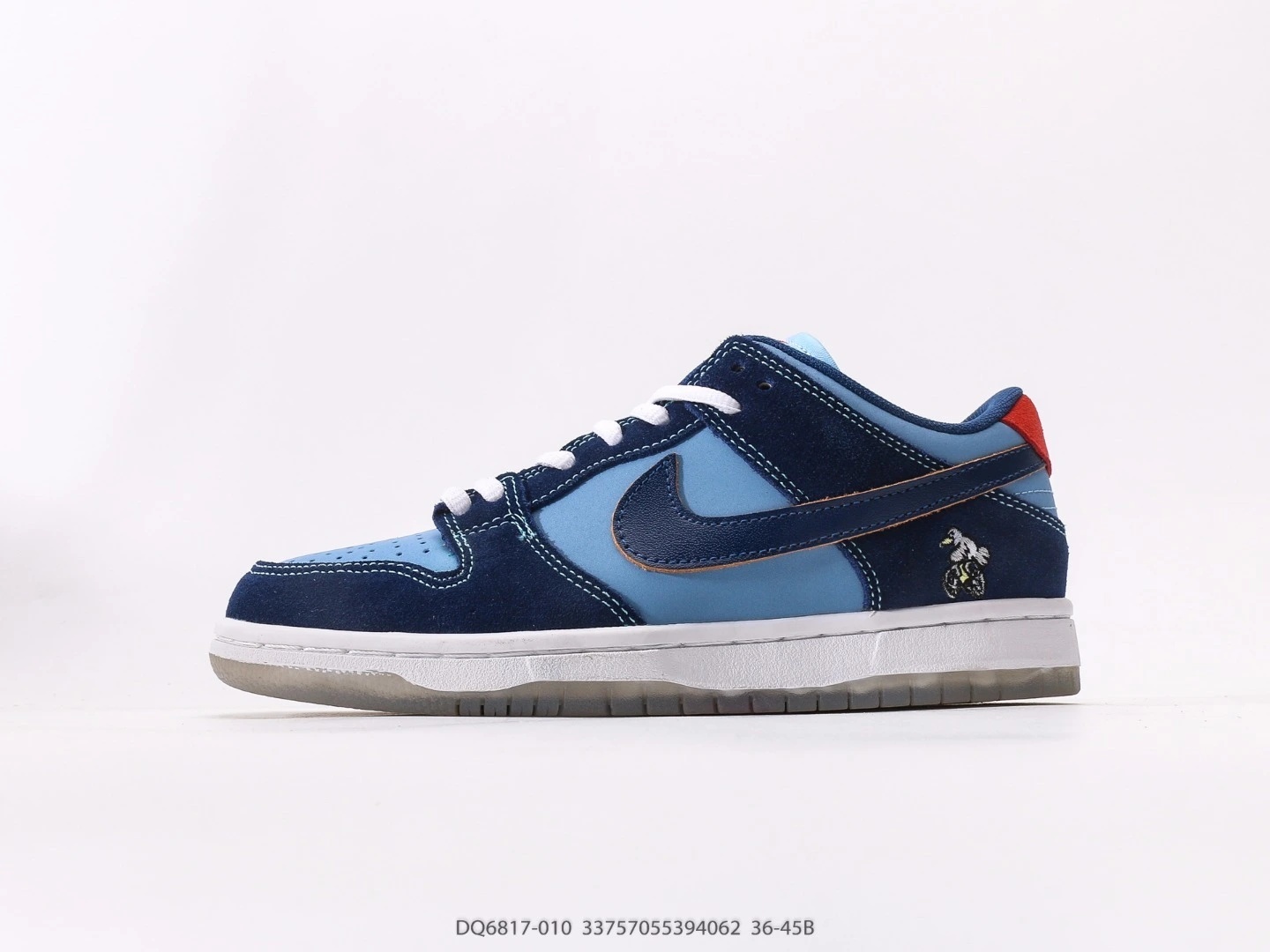 Nike SB Dunk Low Navy Blue Suede Skate Shoes DQ6817-010