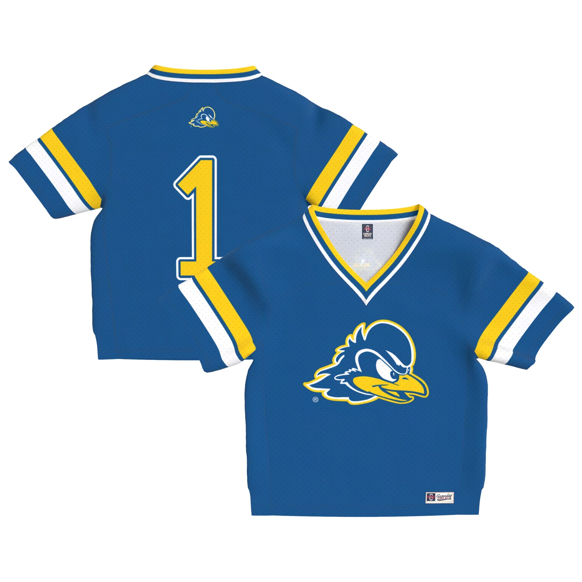 Hunk Wear - Delaware Fightin' Blue Hens GameDay Greats Toddler Lightweight Football Fashion Jersey - Royal