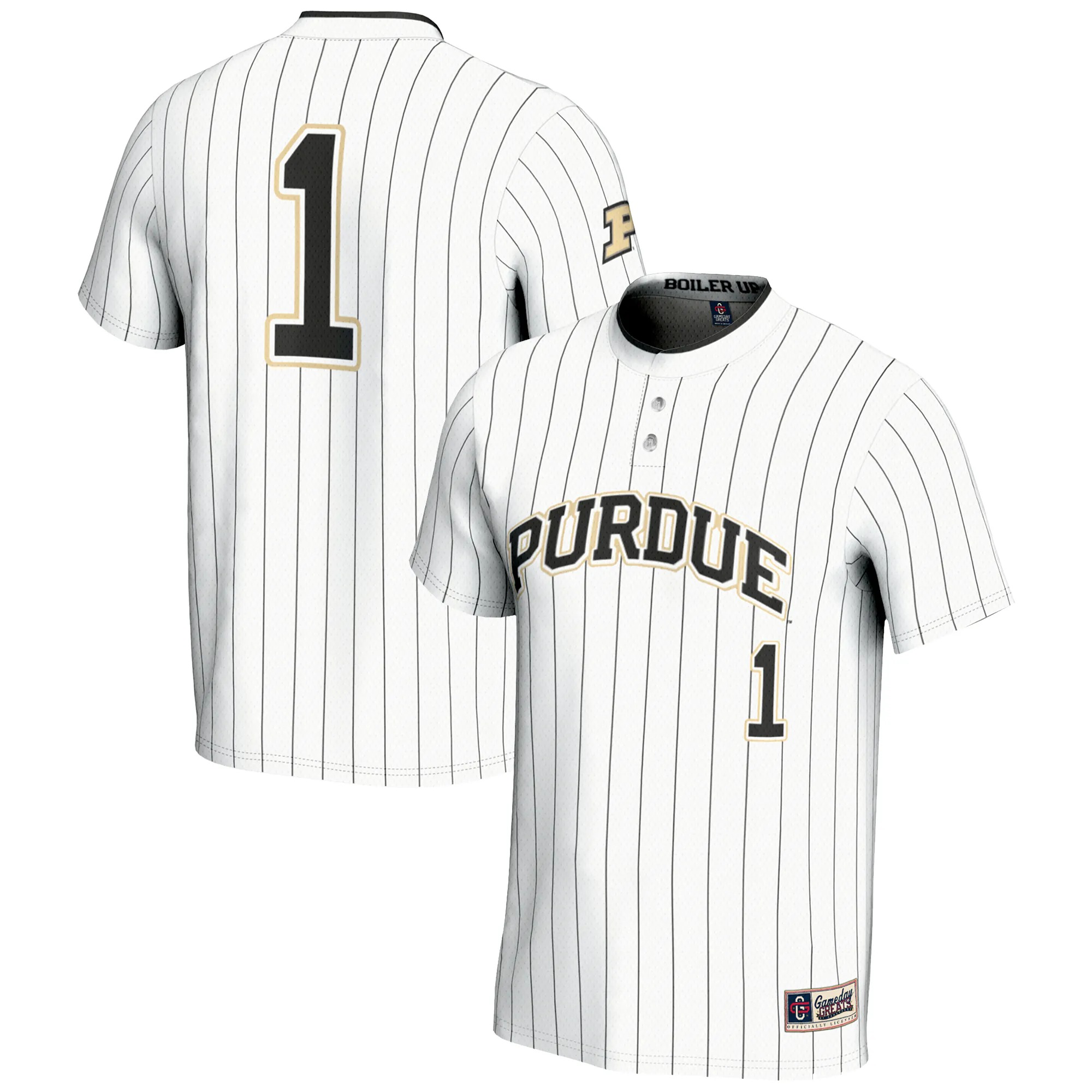 Hunk Wear - #1 Purdue Boilermakers GameDay Greats Lightweight Softball Jersey - White