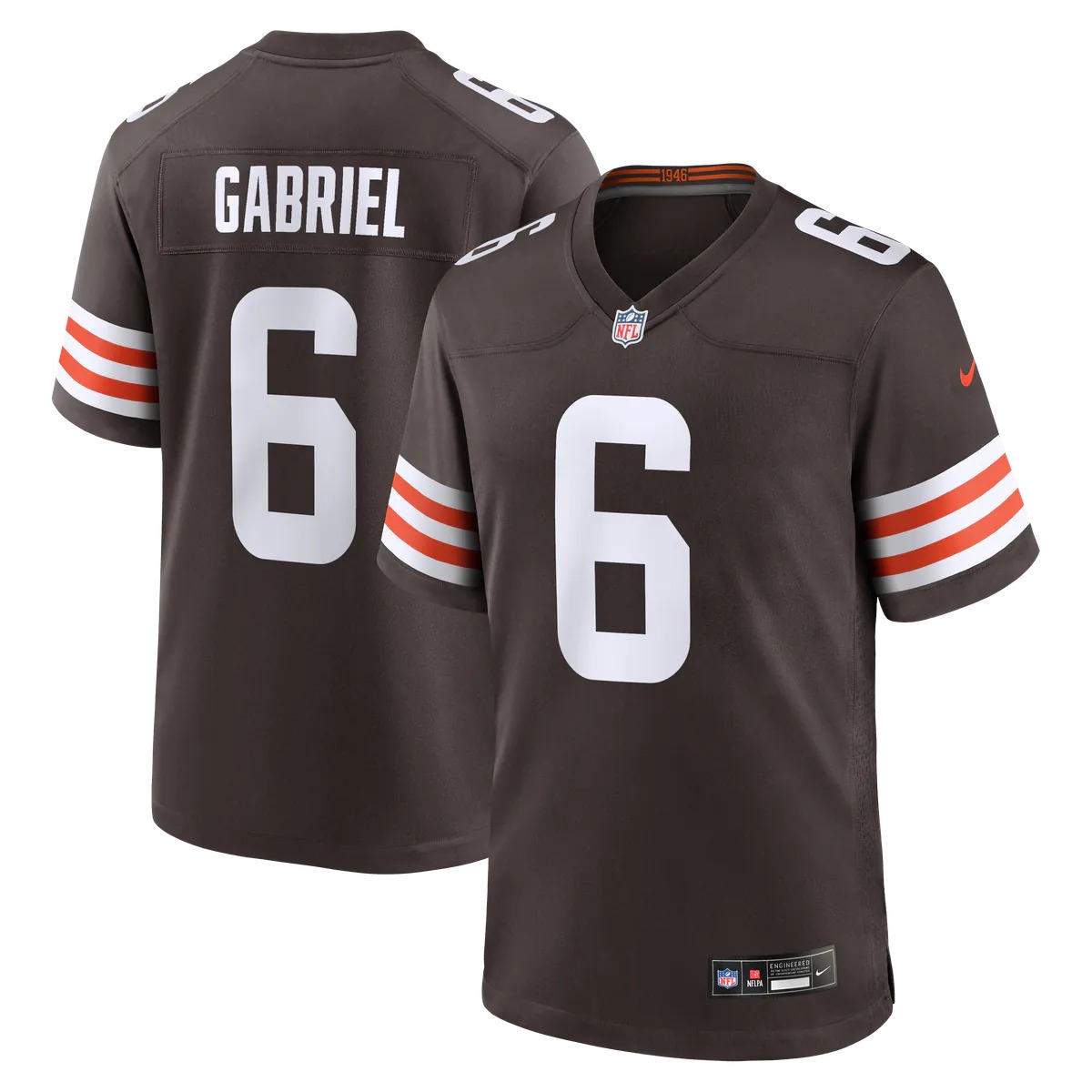 Hunk Wear - Dillon Gabriel Cleveland Browns Nike Team Game Jersey - Brown