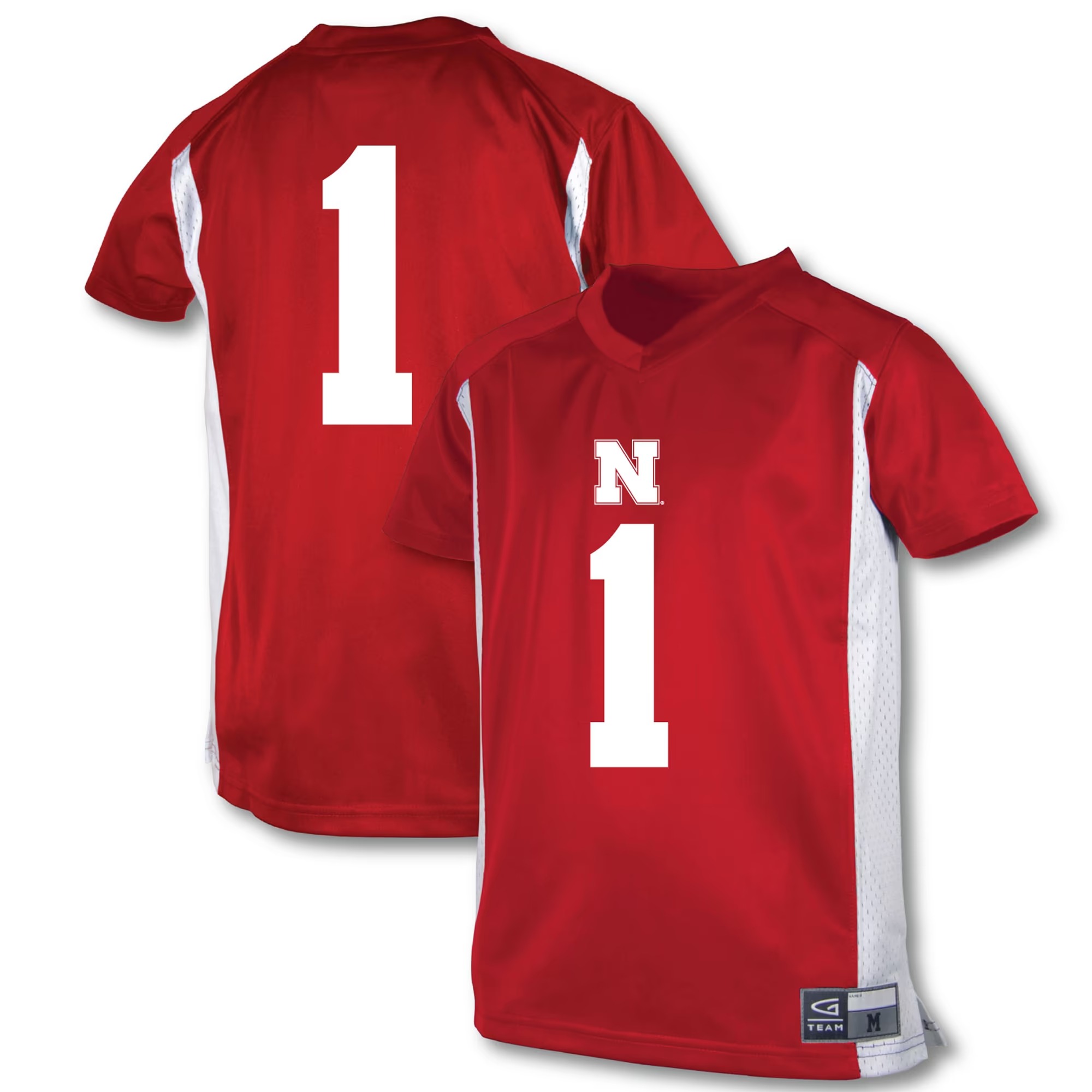 Hunk Wear - #1 Nebraska Huskers Garb Youth Football Jersey - Scarlet