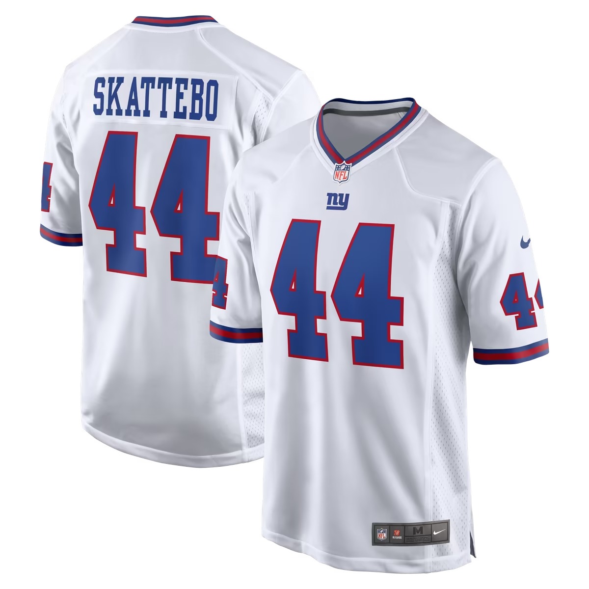 Hunk Wear - Cam Skattebo New York Giants Nike Alternate Vintage White Game Jersey - White