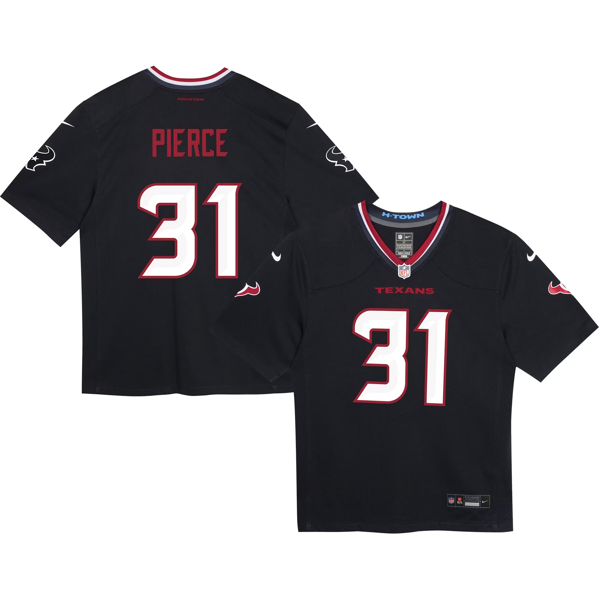 Hunk Wear - Dameon Pierce Houston Texans Nike Preschool Game Jersey - Navy