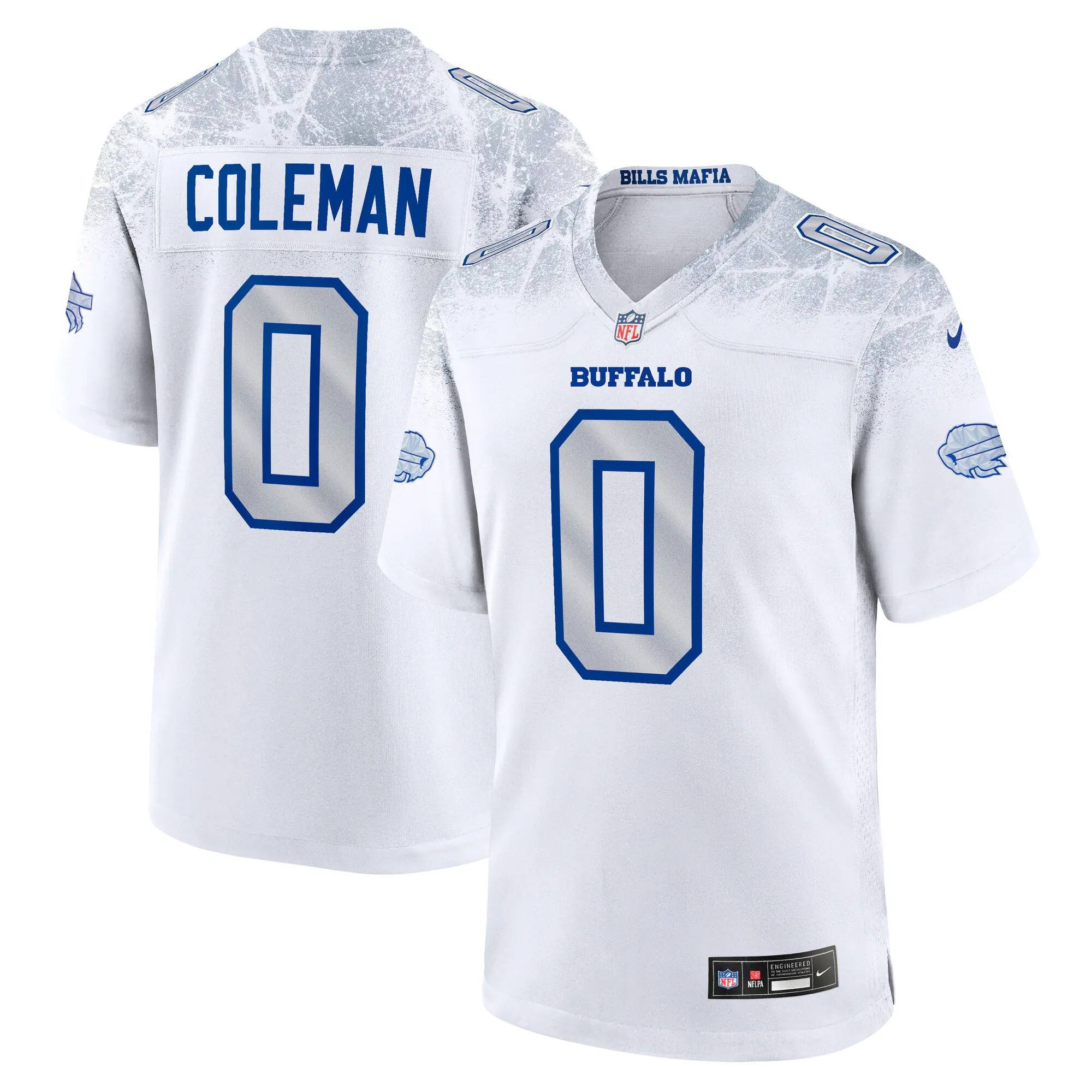 Hunk Wear - Keon Coleman Buffalo Bills Nike Rivalries Collection Game Jersey - White