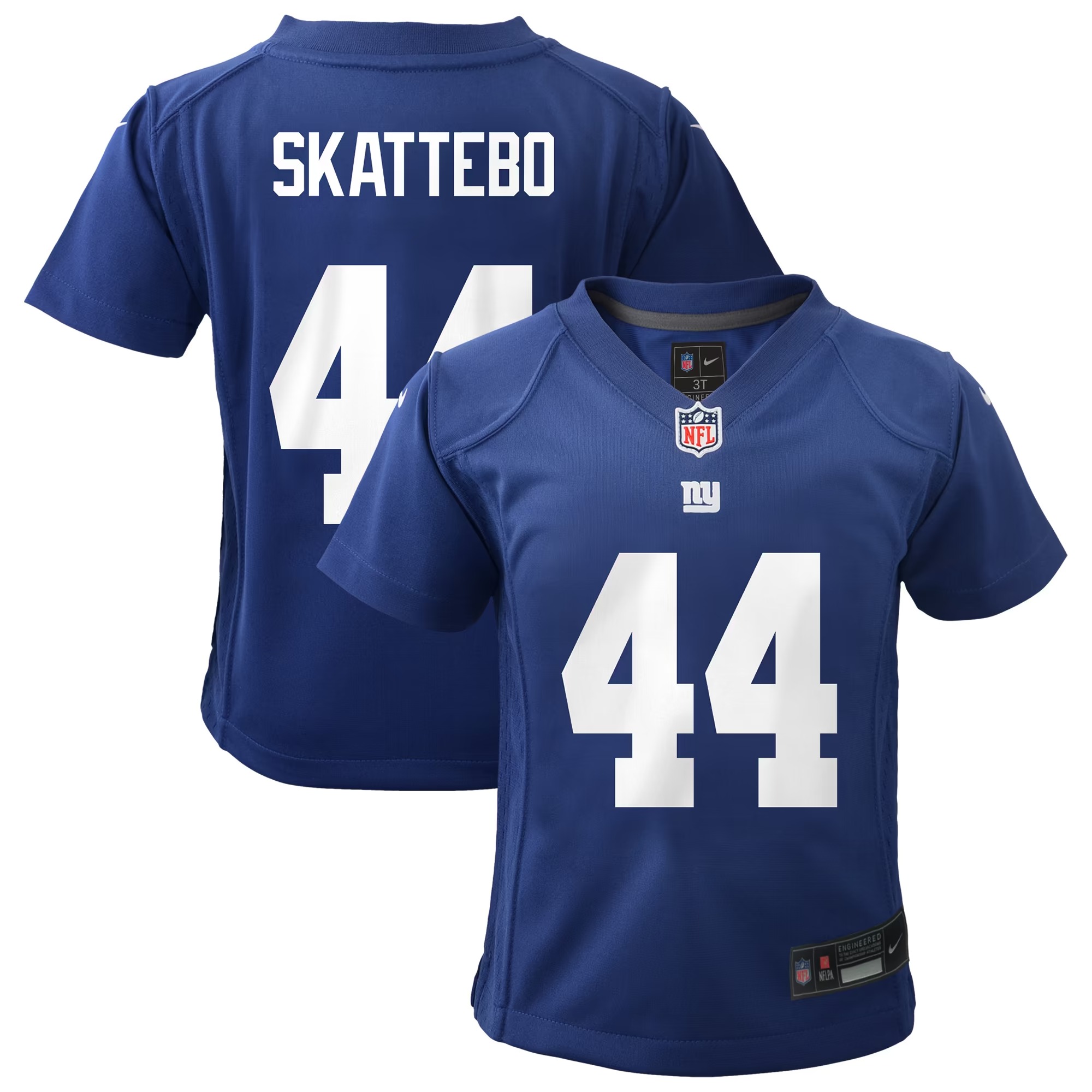 Hunk Wear - Cam Skattebo New York Giants Nike Toddler Team Game Jersey - Royal