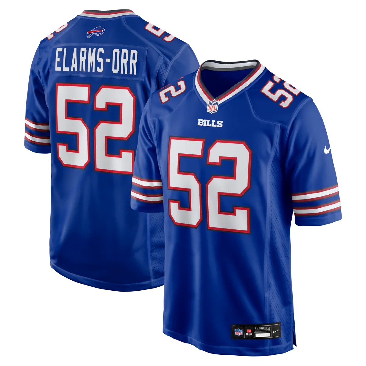 Hunk Wear - Kaleb Elarms-Orr Buffalo Bills Nike Team Game Jersey - Royal