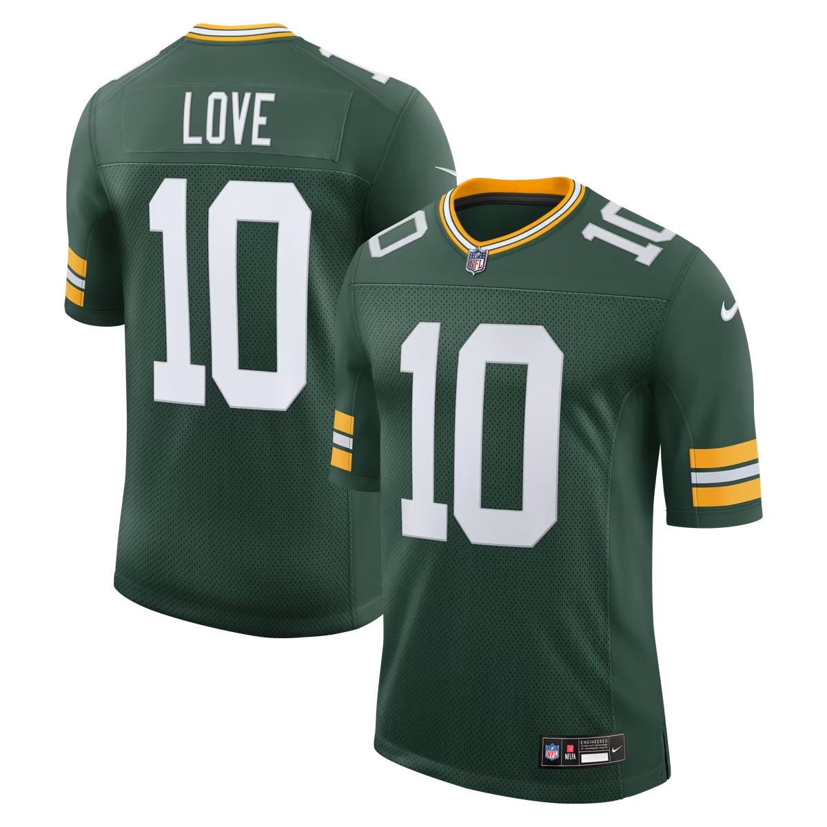 Hunk Wear - Jordan Love Green Bay Packers Nike Vapor Untouchable Stitched Limited Jersey - Green