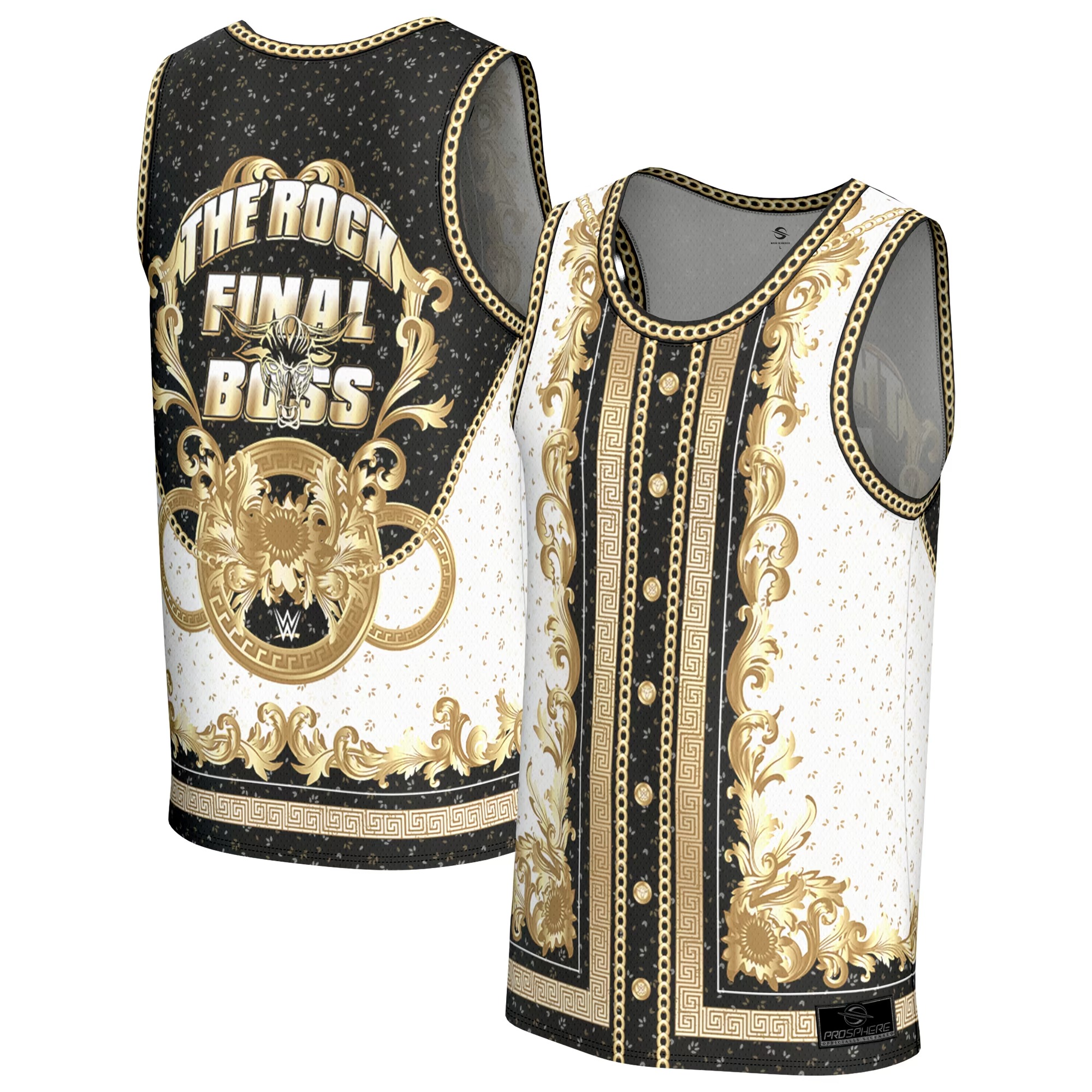 Hunk Wear - The Rock ProSphere In-Ring Basketball Jersey - Gold