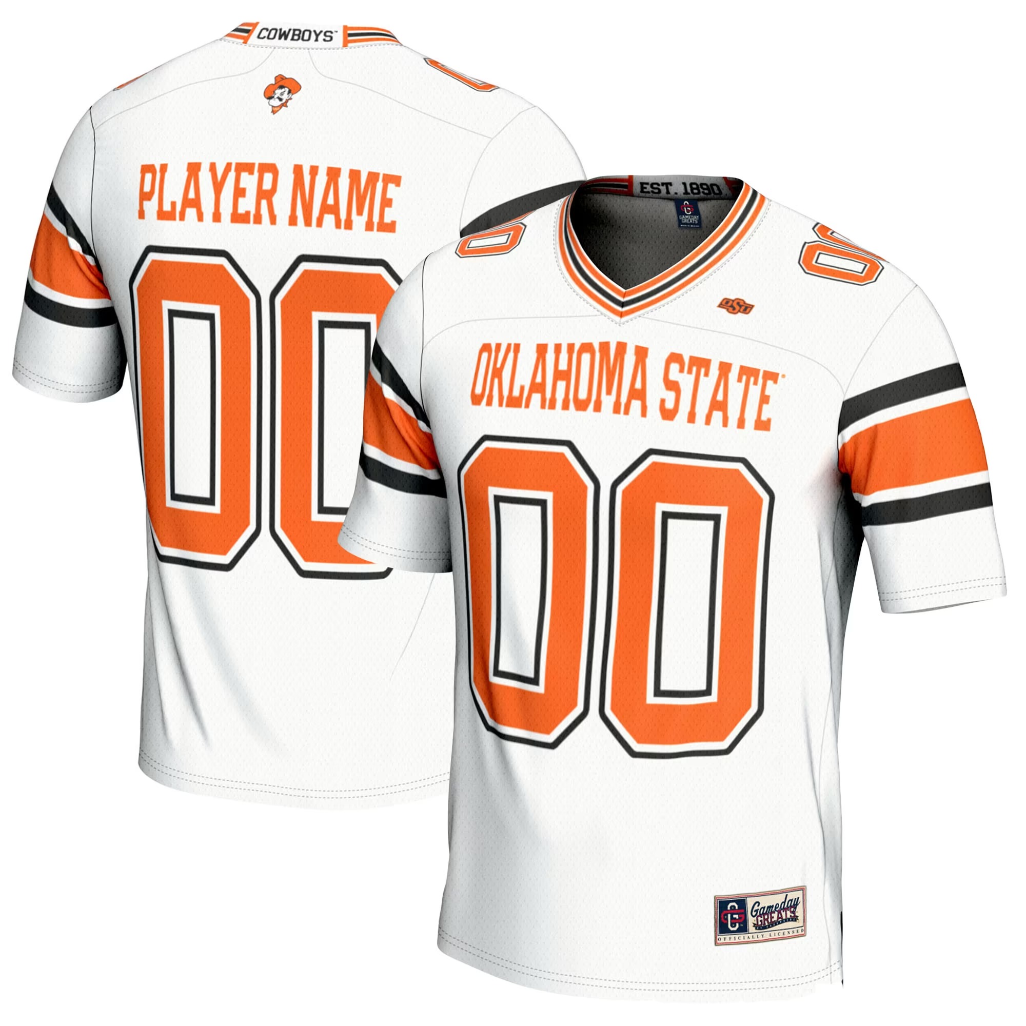 Hunk Wear - Oklahoma State Cowboys GameDay Greats NIL Pick-A-Player Football Jersey - White