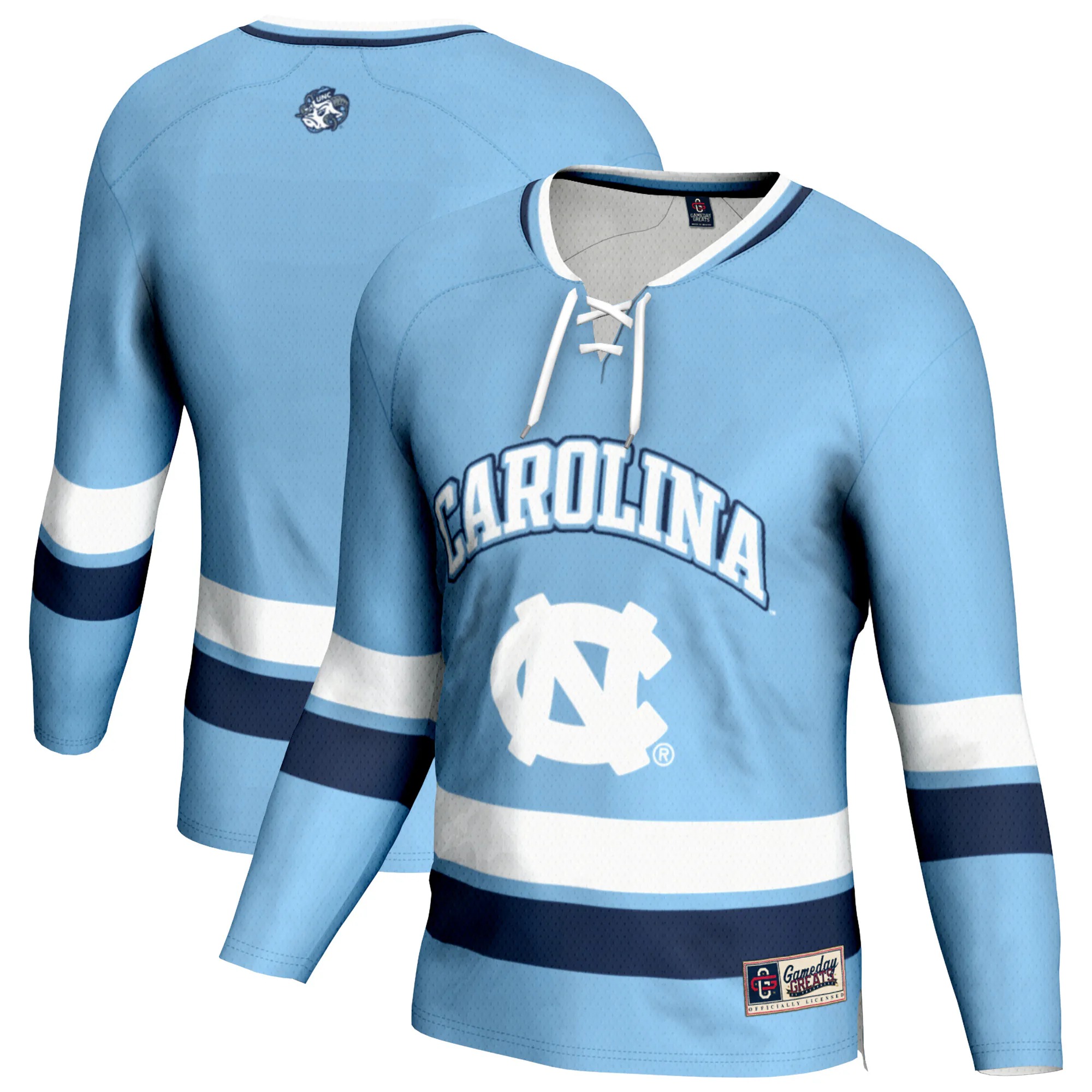 Hunk Wear - North Carolina Tar Heels GameDay Greats Youth Hockey Jersey - Light Blue