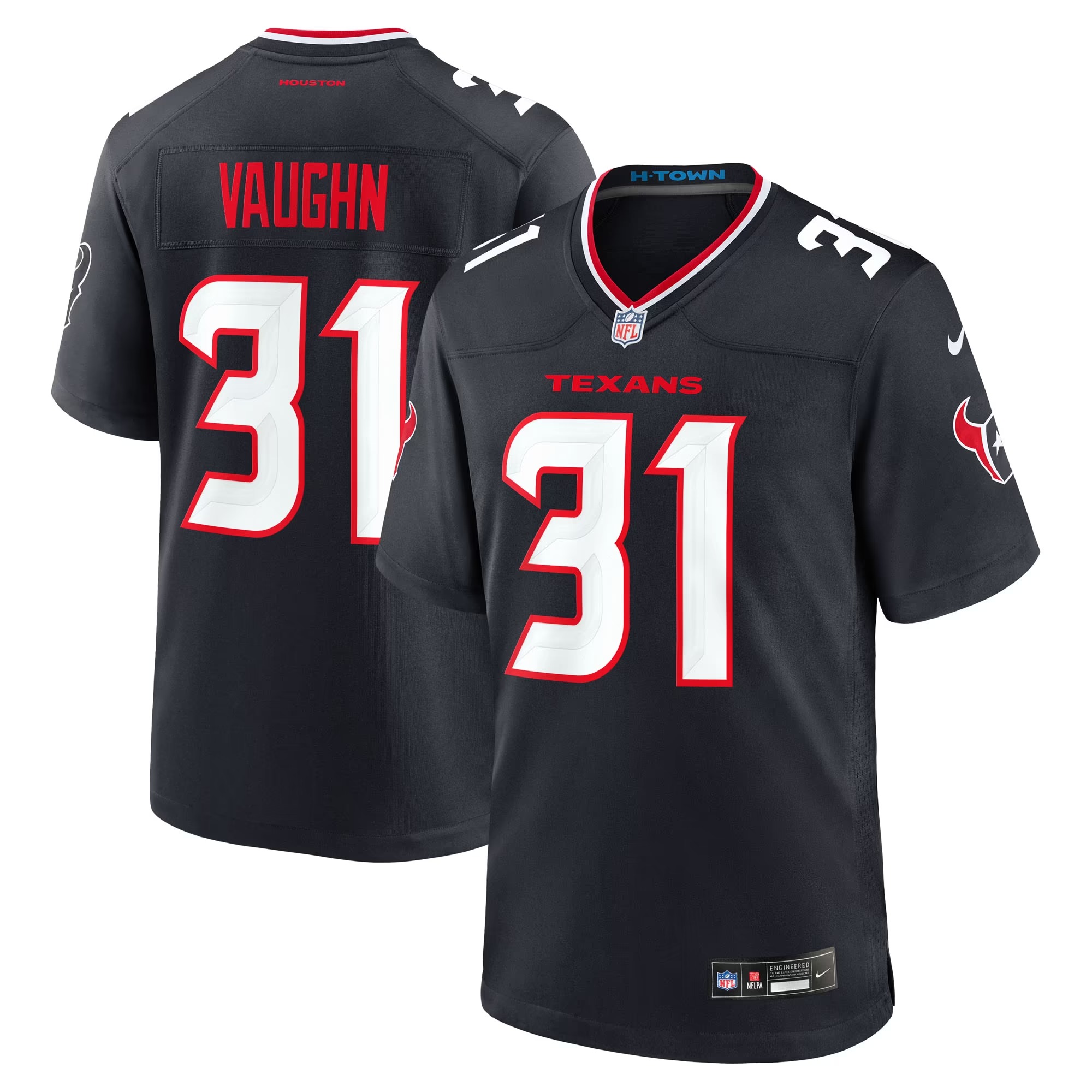Hunk Wear - Deuce Vaughn Houston Texans Nike Team Game Jersey - Navy