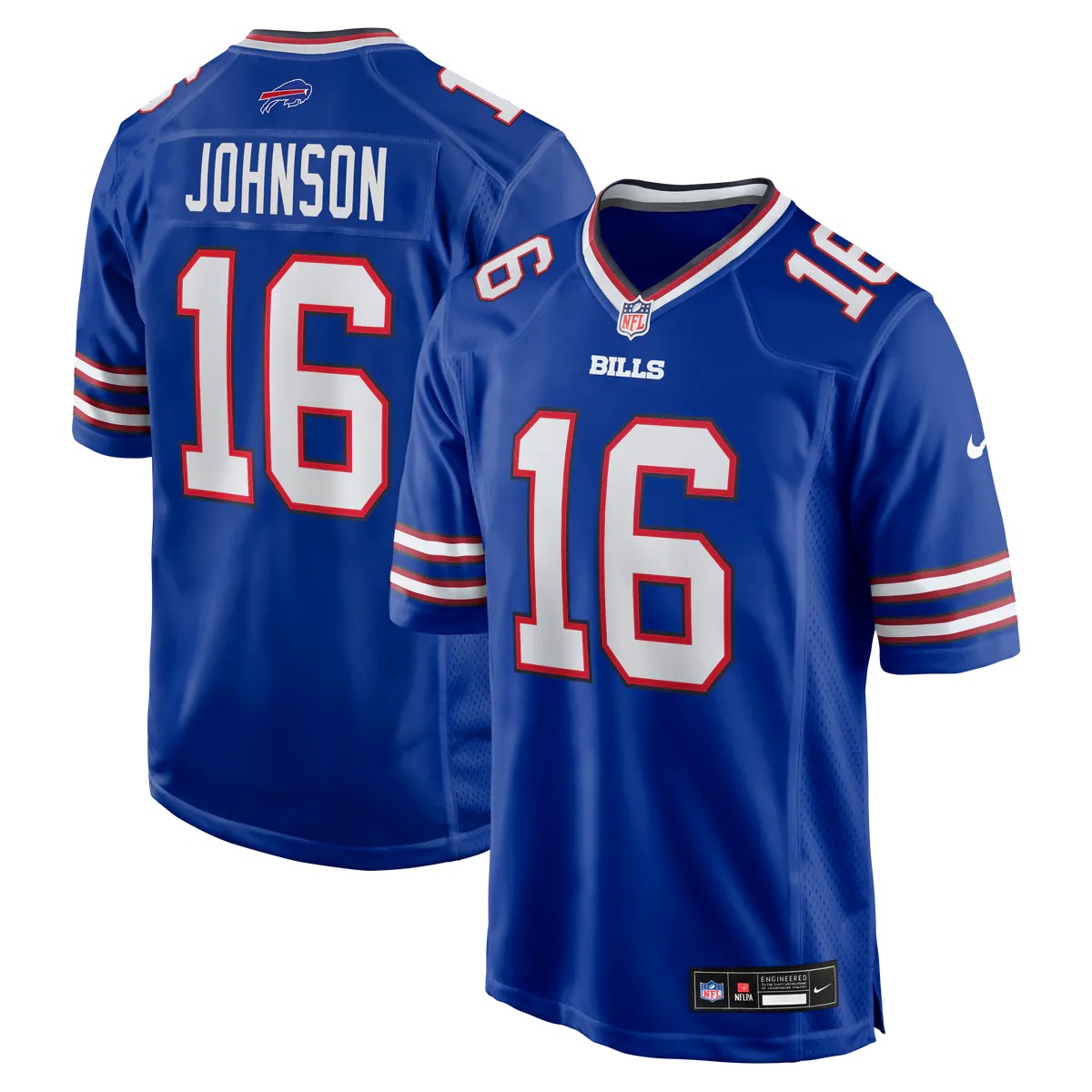 Hunk Wear - Xavier Johnson Buffalo Bills Nike Game Jersey - Royal