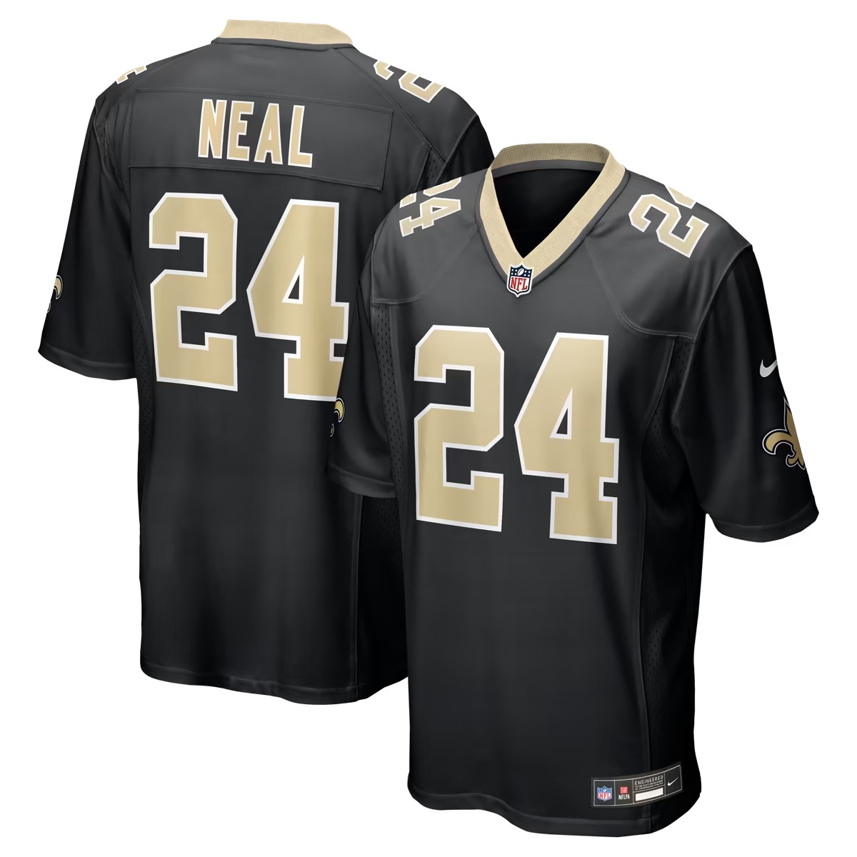 Hunk Wear - Devin Neal New Orleans Saints Nike Team Game Jersey - Black