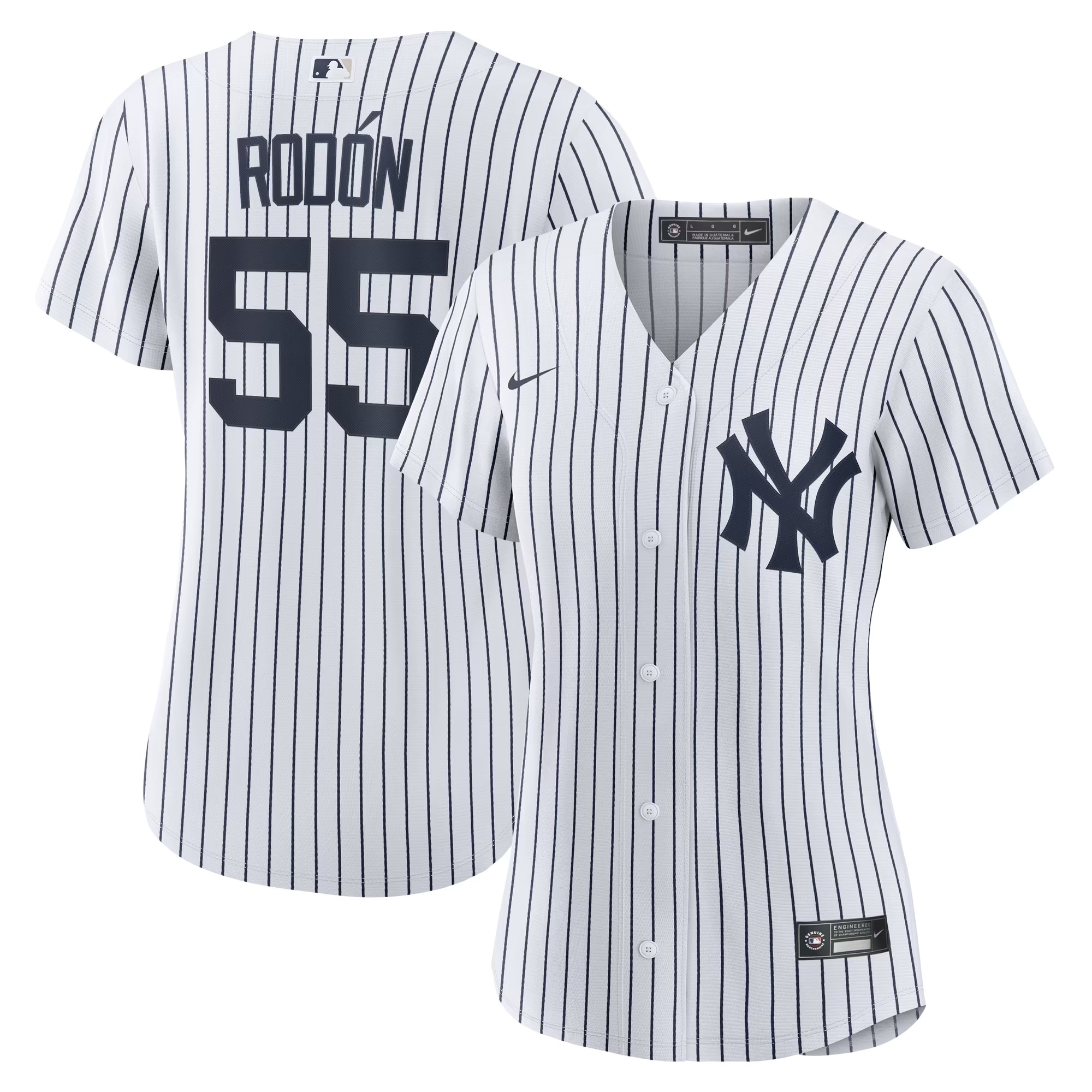 Hunk Wear - Carlos Rodon New York Yankees Nike Women's Home Replica Jersey - White